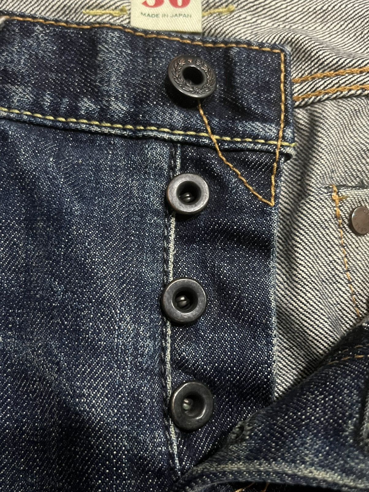 Japanese Brand ⚡️Insane⚡️Vintage Japanese DeeTA Heavy Whisker Selvedge Jeans Size US 30 / EU 46 - 6 Thumbnail