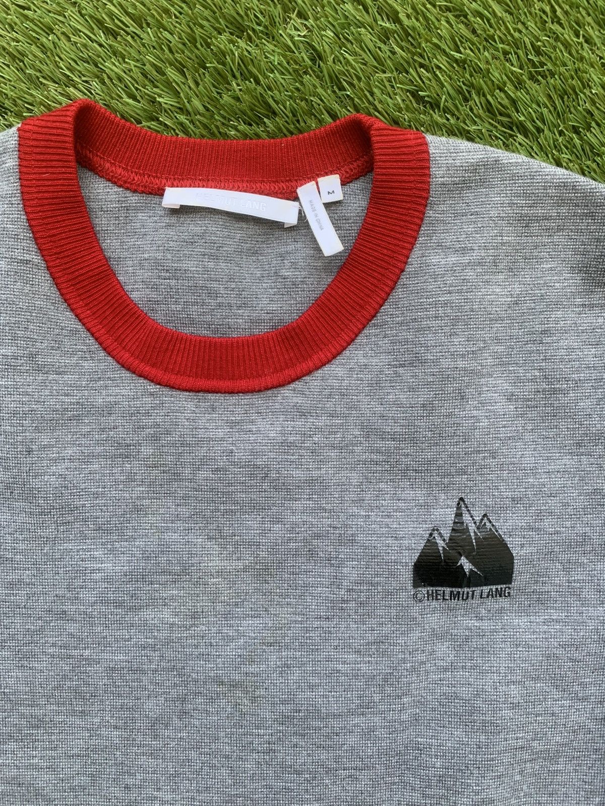 Helmut Lang Helmut Lang Merine Wool Colorblock Pattern Pullover Size US M / EU 48-50 / 2 - 2 Thumbnail