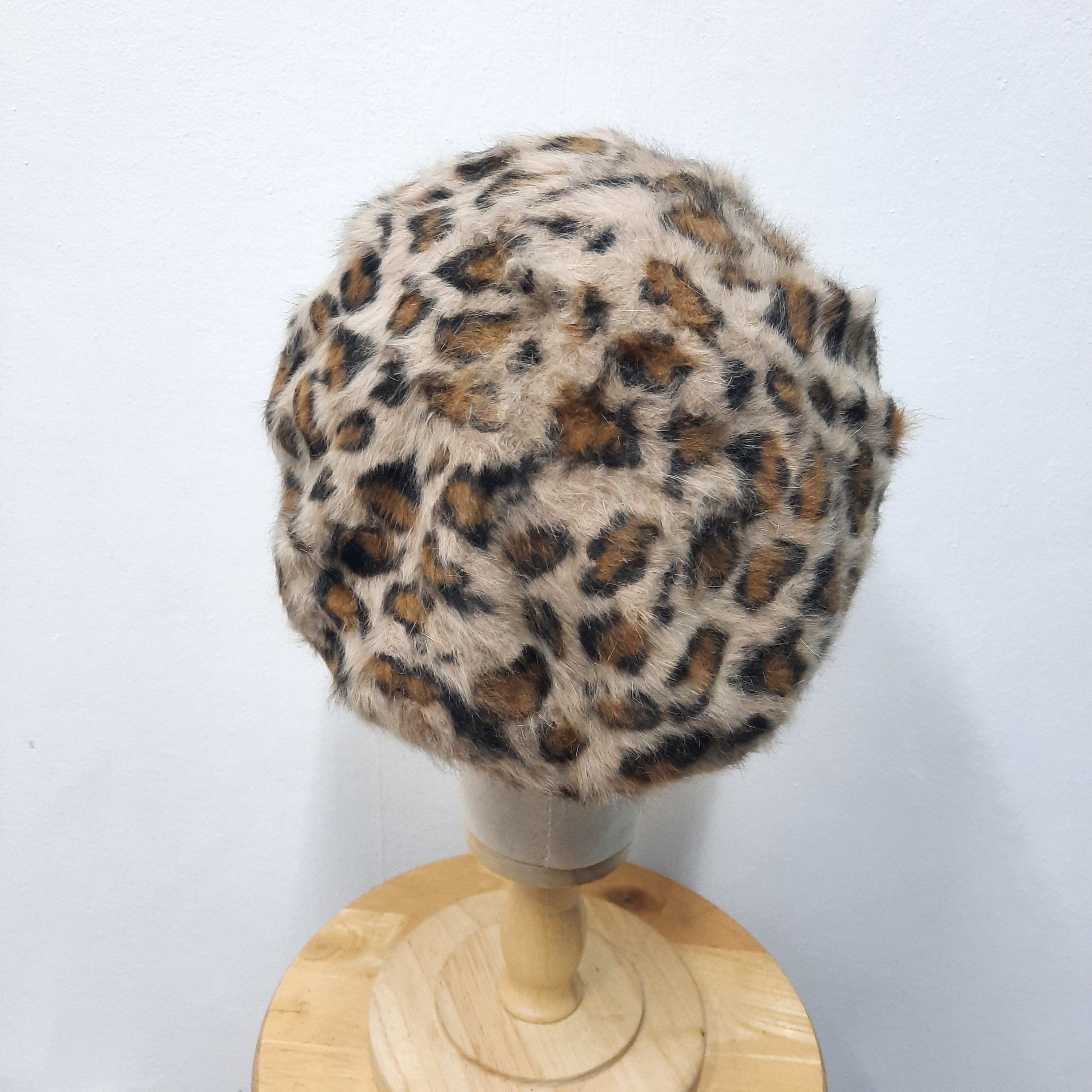 If Six Was Nine 💥 Japanese brand chubby momona loepard beret hat Size ONE SIZE - 4 Thumbnail