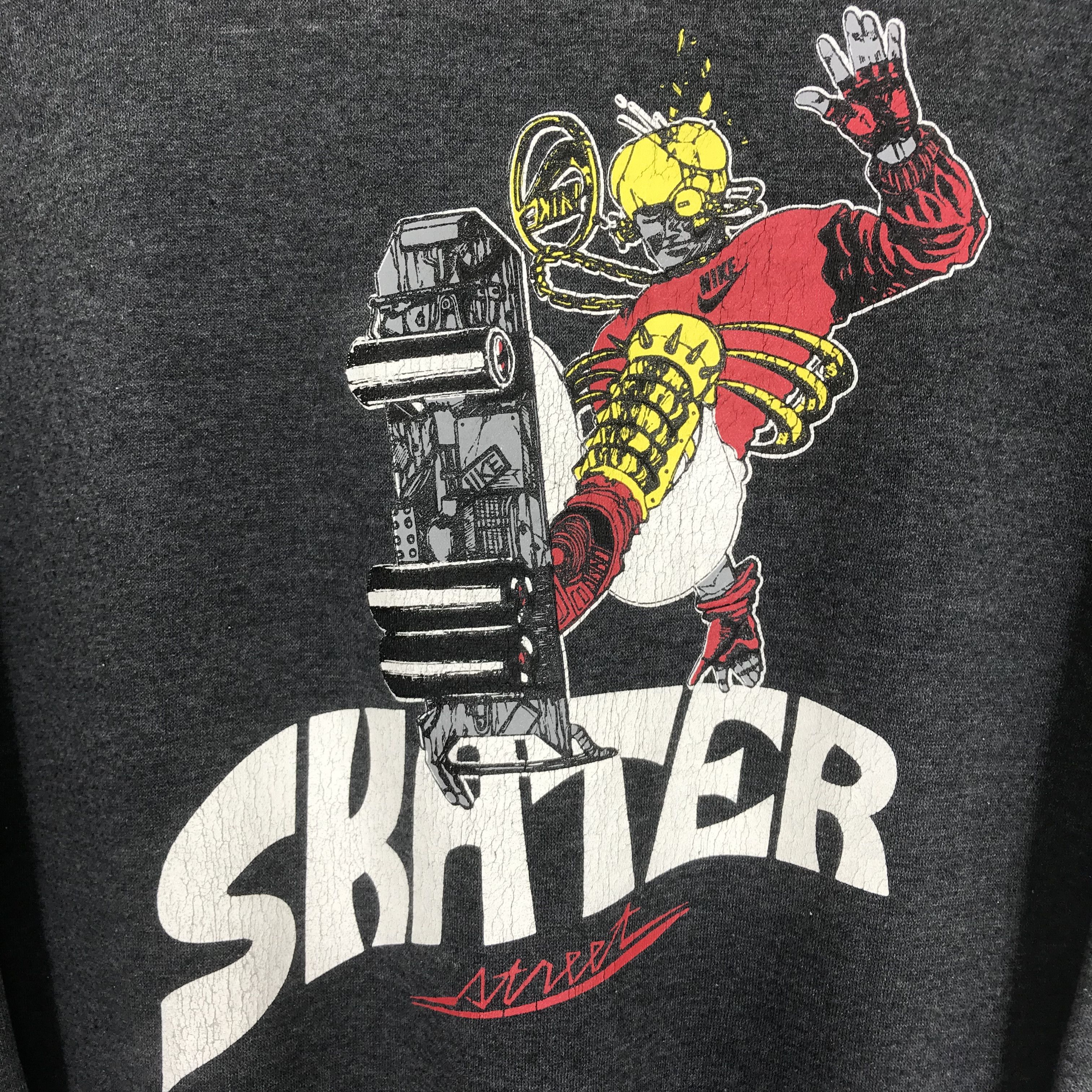 Vintage Vintage 90's Skater Street Black Sweatshirt - 569 Size US L / EU 52-54 / 3 - 7 Thumbnail