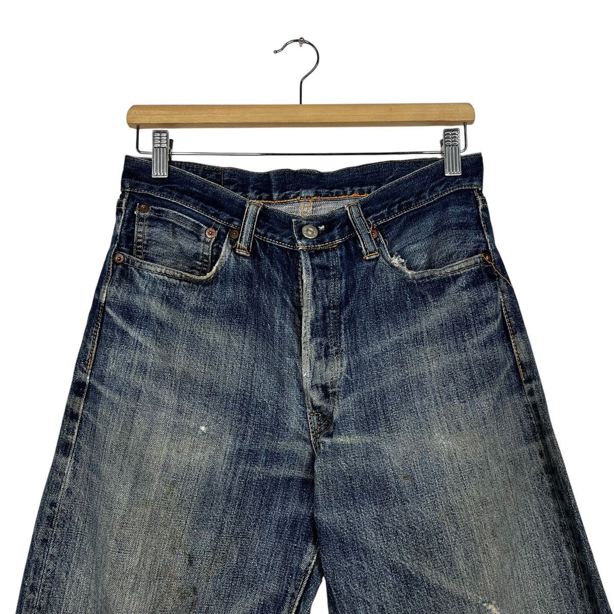 Sugar Cane Vintage Sugar Cane Distressed Selvedge Denim Jeans Size US 30 / EU 46 - 2 Thumbnail