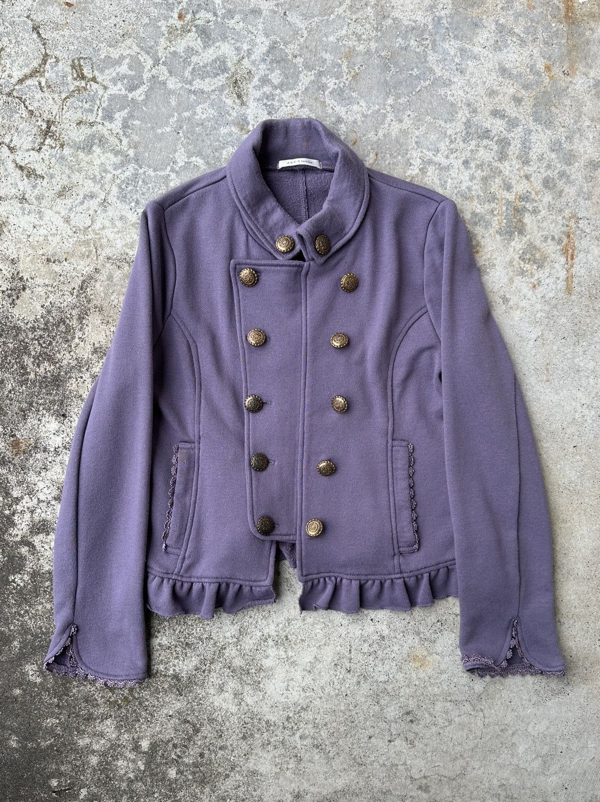 Vintage Napoleon Y2K medieval french terry jacket button up shirt Size S / US 4 / IT 40 - 1 Thumbnail