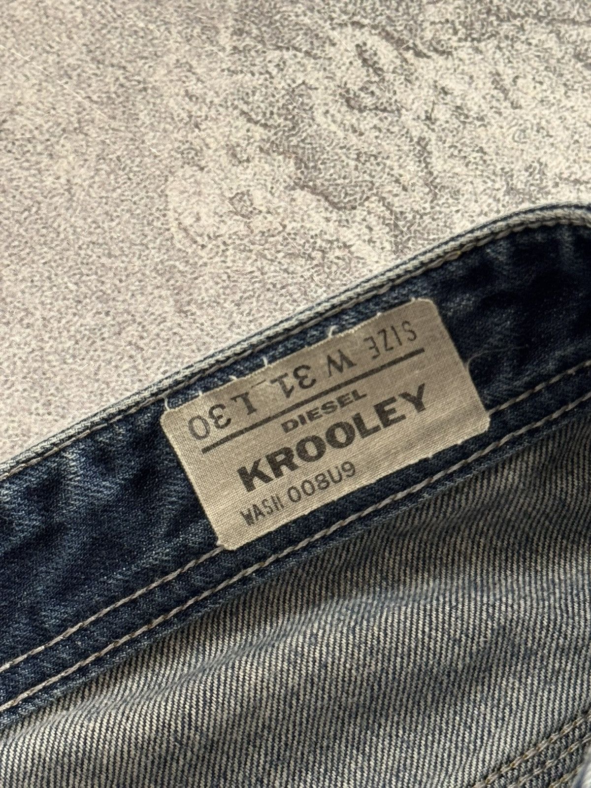 Diesel Diesel 31/30 Krooley distressed denim pants trousers jeans Size US 31 - 11 Thumbnail