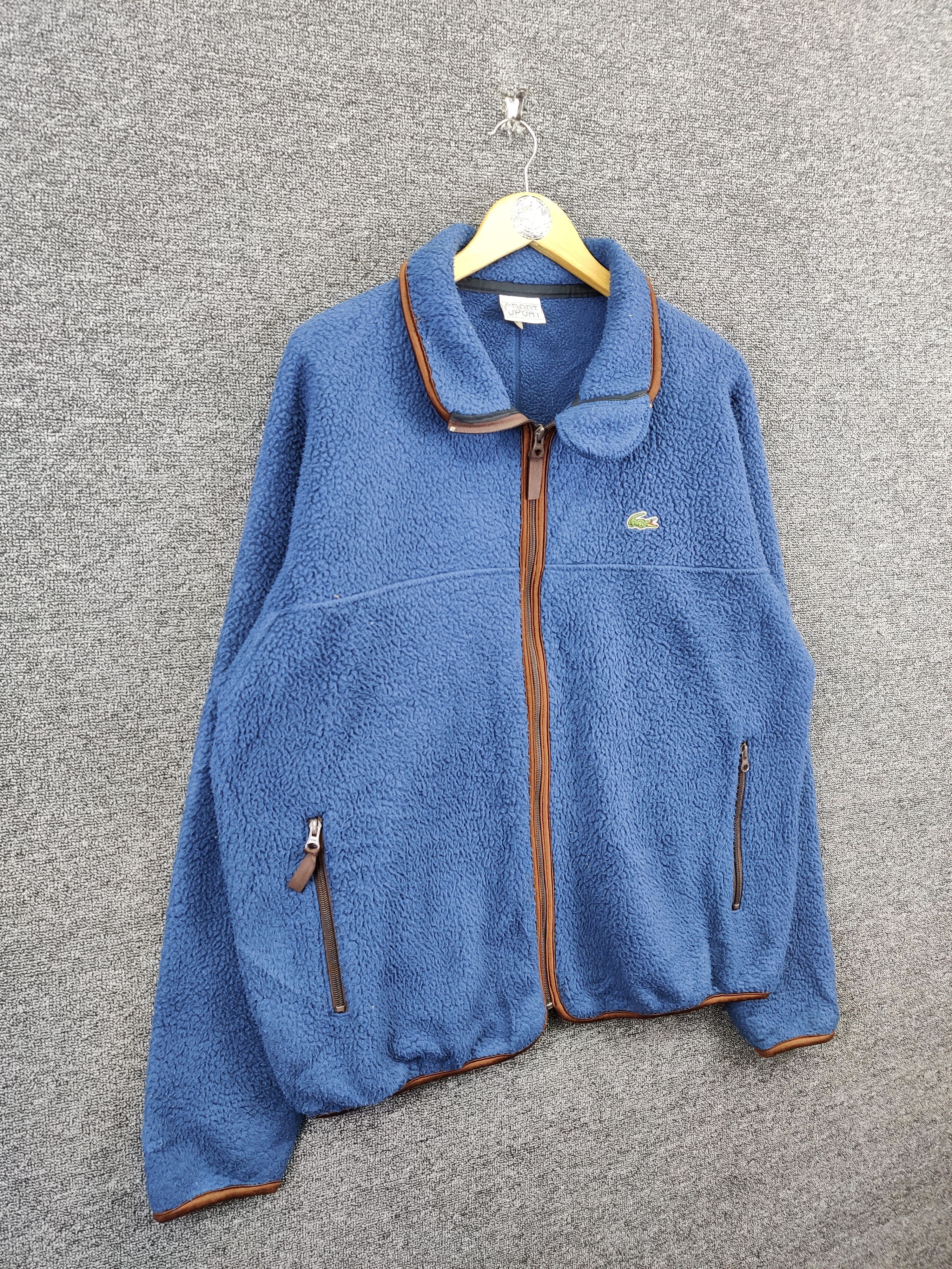 Vintage Lacoste Fleece Zip Up Jacket