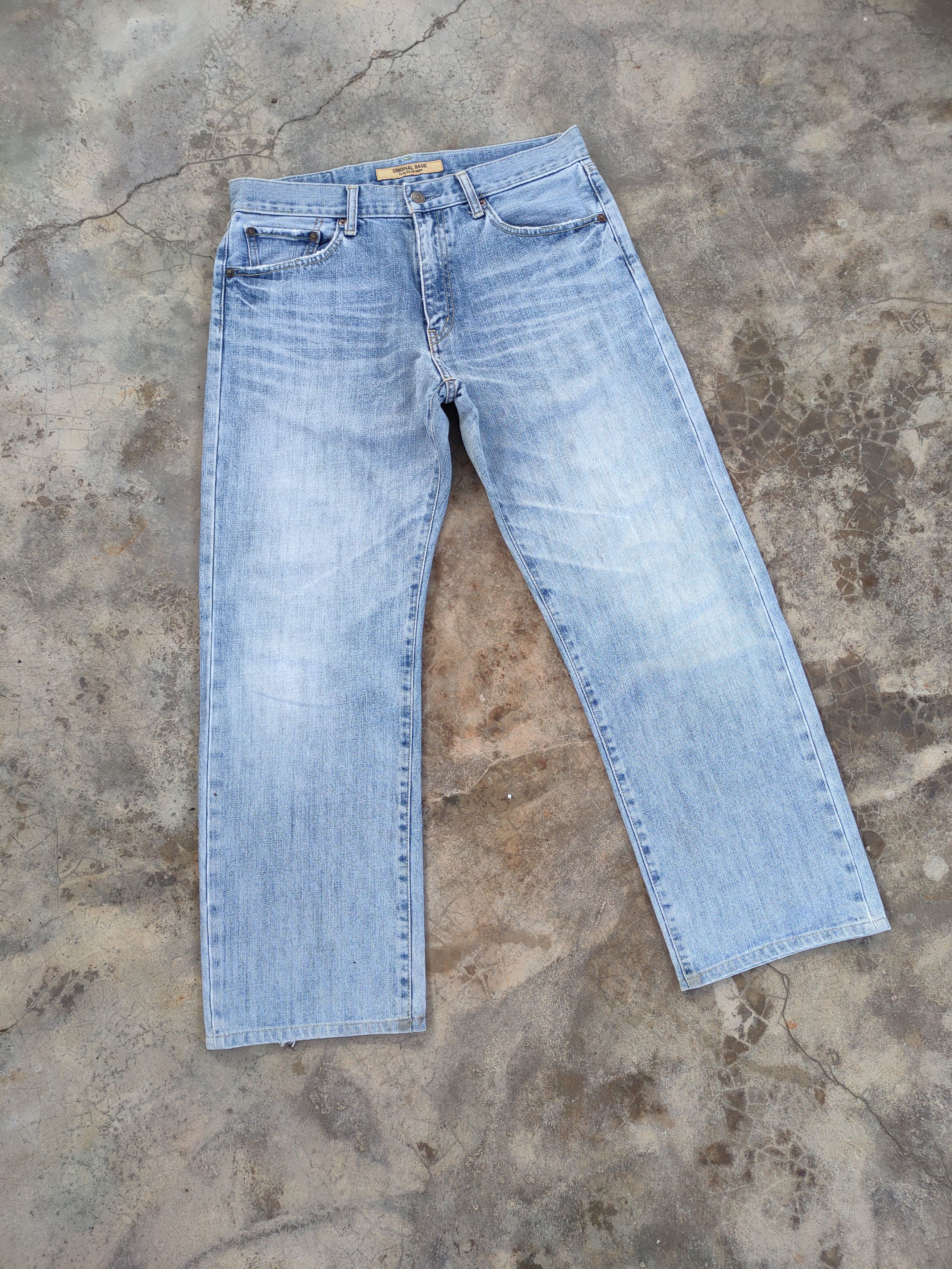 Jean W32 VINTAGE JAPANESE S003 STRAIGHT FADED DENIM JEANS PANTS Size US 32 / EU 48 - 2 Thumbnail