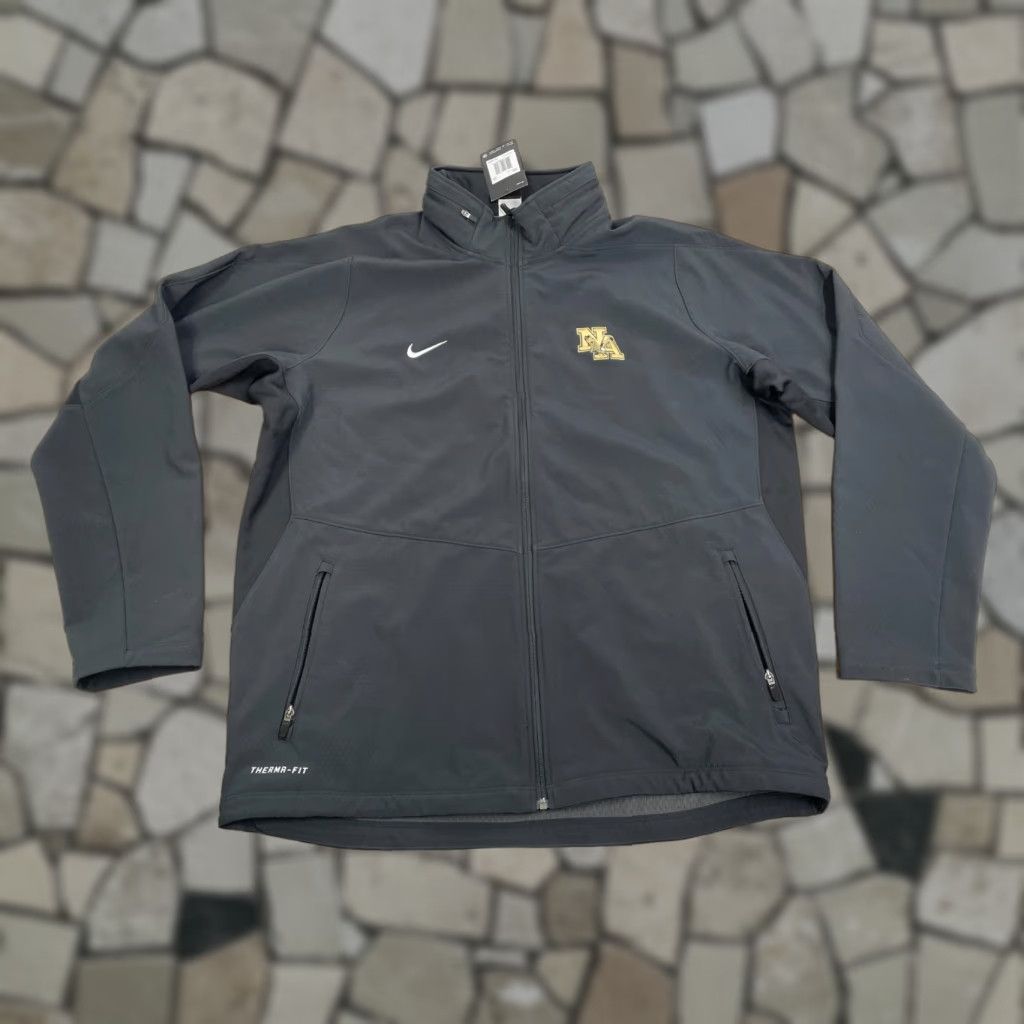 VINTAGE Nike Therma Fit Jacket Mens 3XL Black Jacket New Albany Eagles Ohio NWT 45