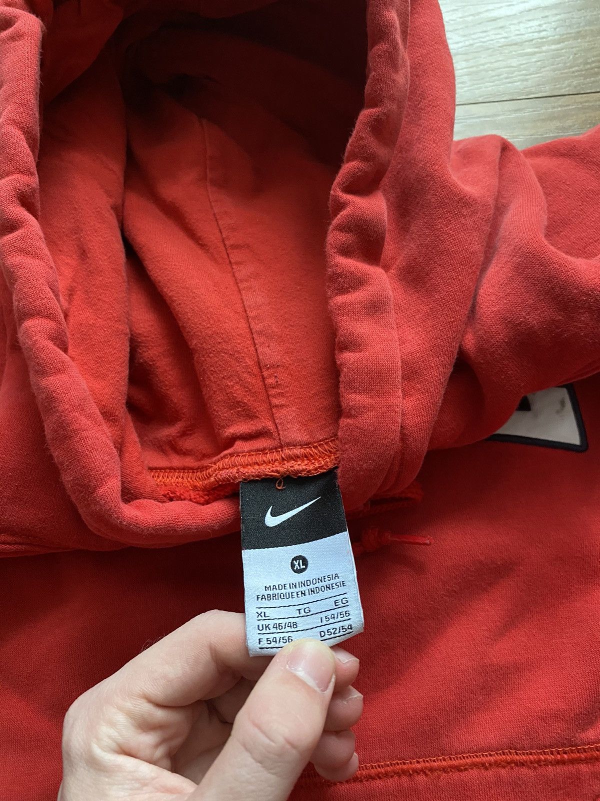 Nike × Vintage Nike Vintage Hoodie Big Logo Baggy,USA,Y2k Size US XL / EU 56 / 4 - 3 Thumbnail