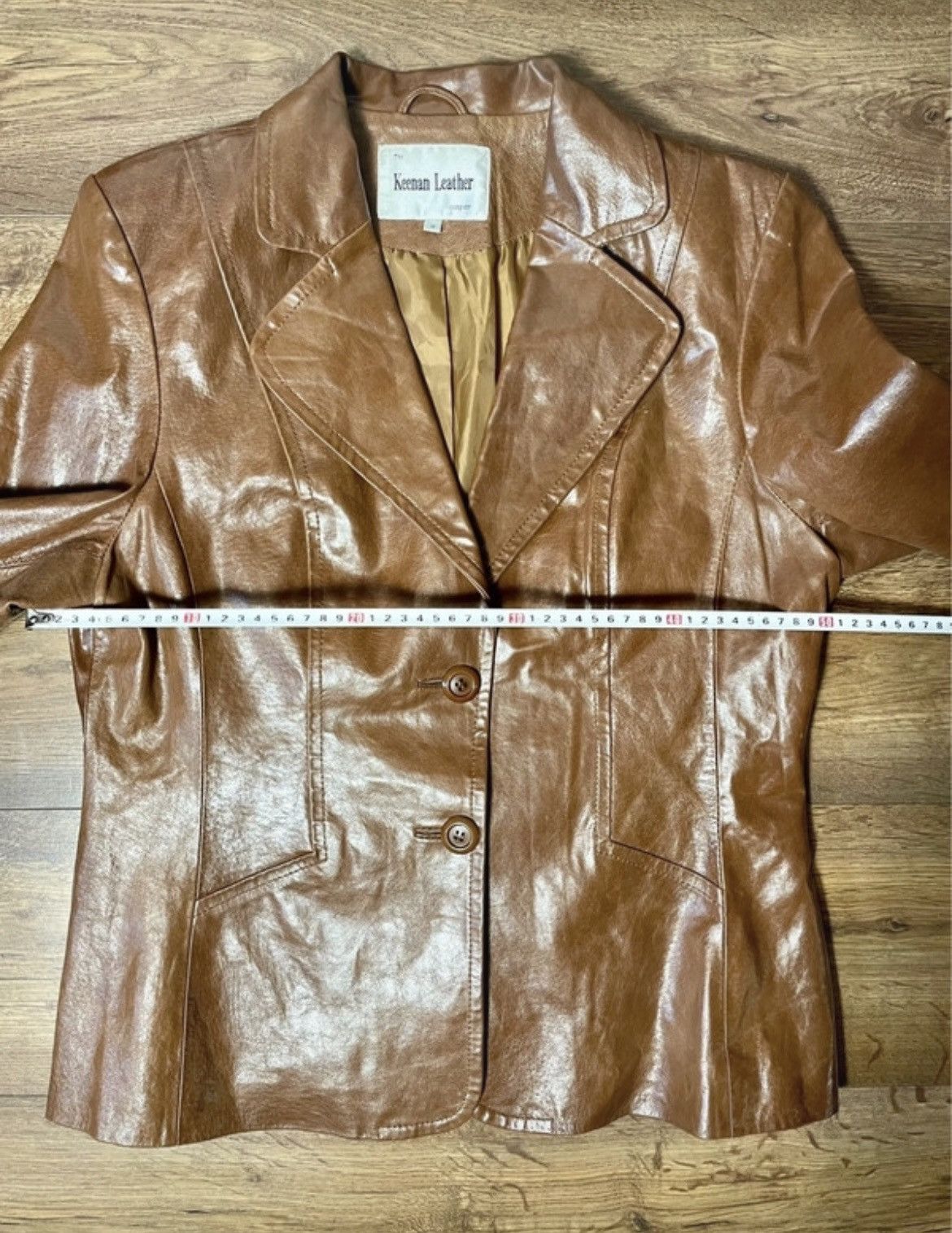Vintage Vintage Women's Leather Jacket Keenan Leather Size L / US 10 / IT 46 - 12 Thumbnail