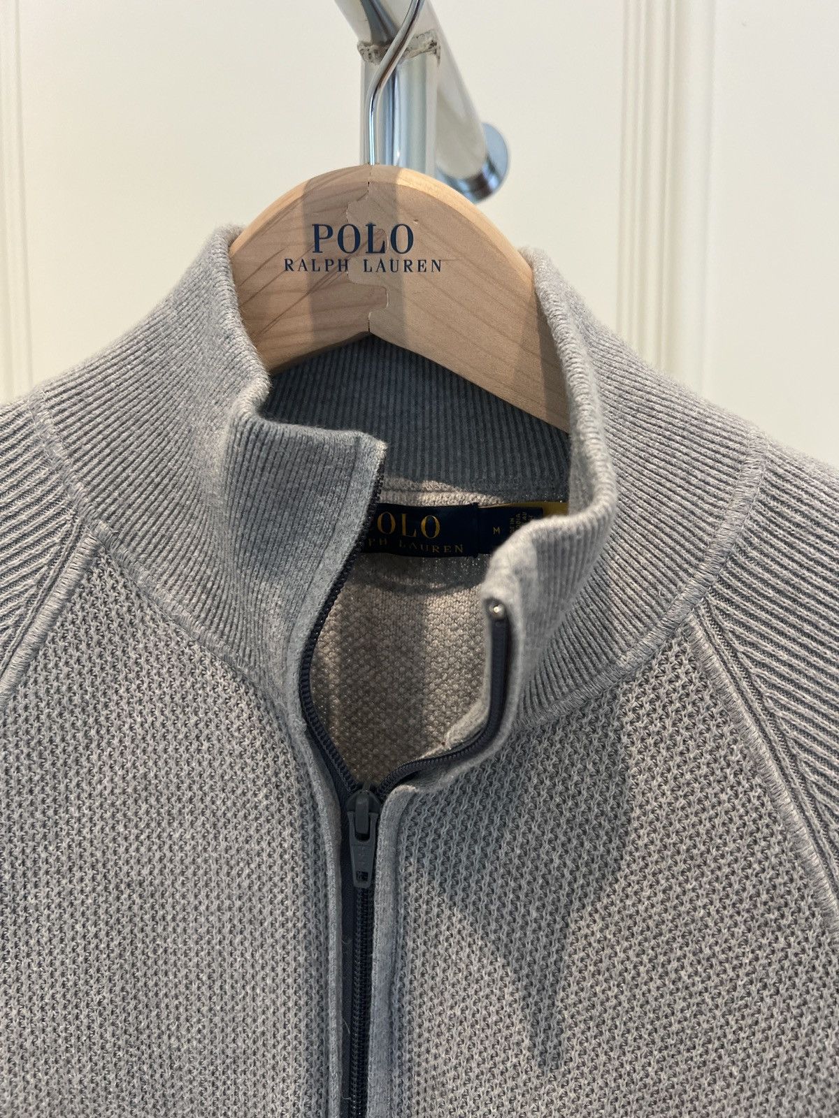 Polo Ralph Lauren Cardigan Waffle Sweater Size US M / EU 48-50 / 2 - 3 Thumbnail