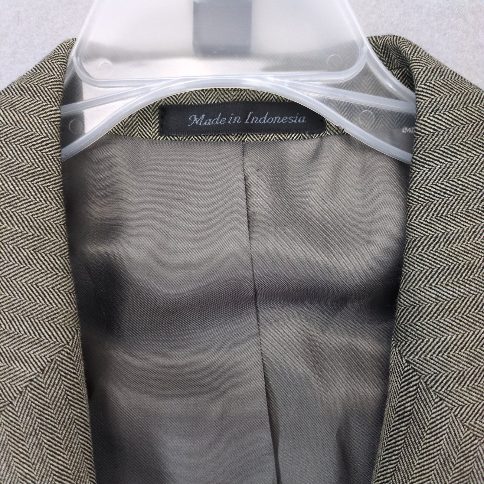 Chaps Chaps Men's 42L Wool Herringbone Blazer Sports Coat Jacket Size 42L - 6 Thumbnail