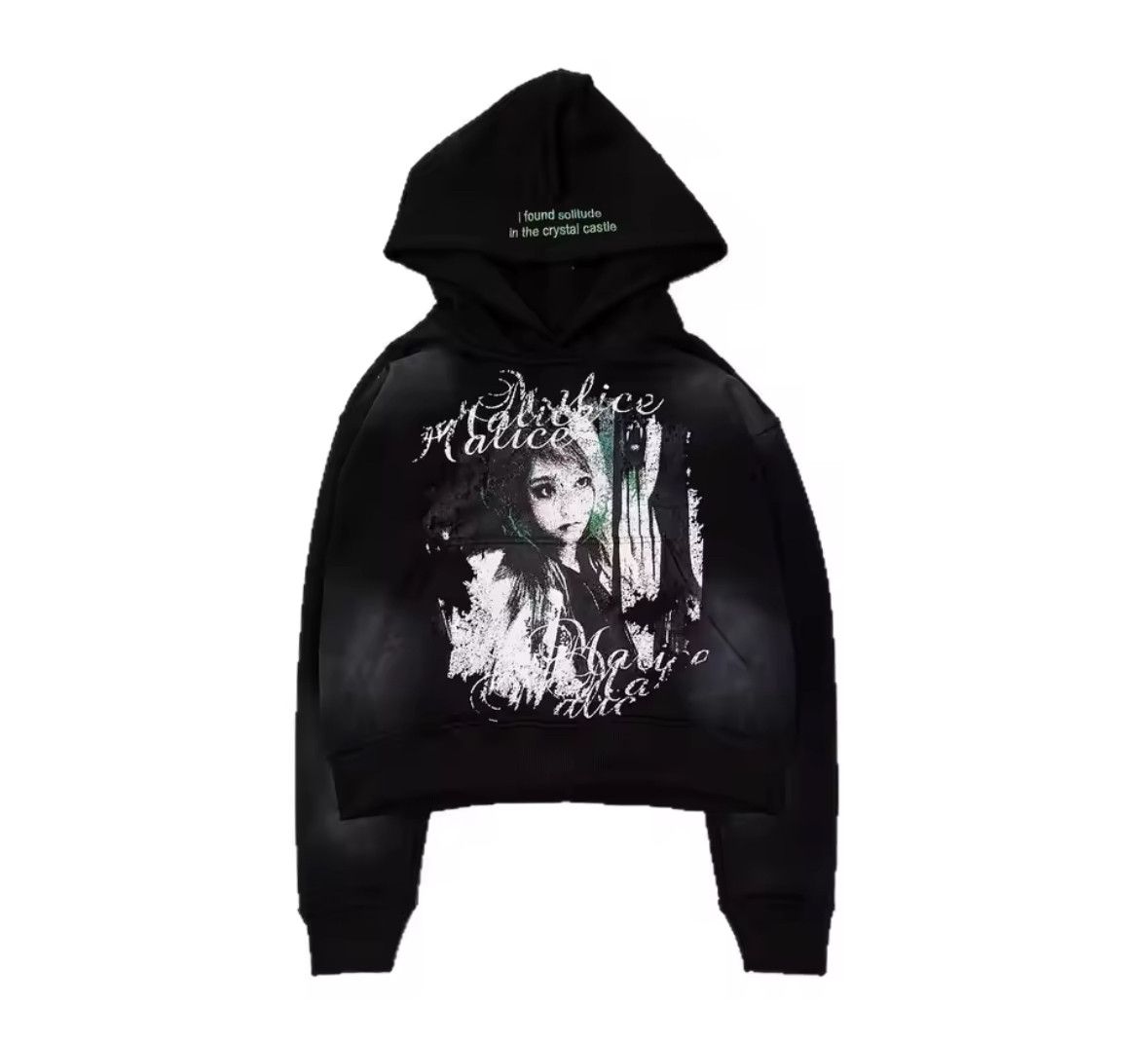 Other Fashion Punk Y2K Grunge Retro Alice Gothic Pocket Hoodies Size US XL / EU 56 / 4 - 4 Thumbnail