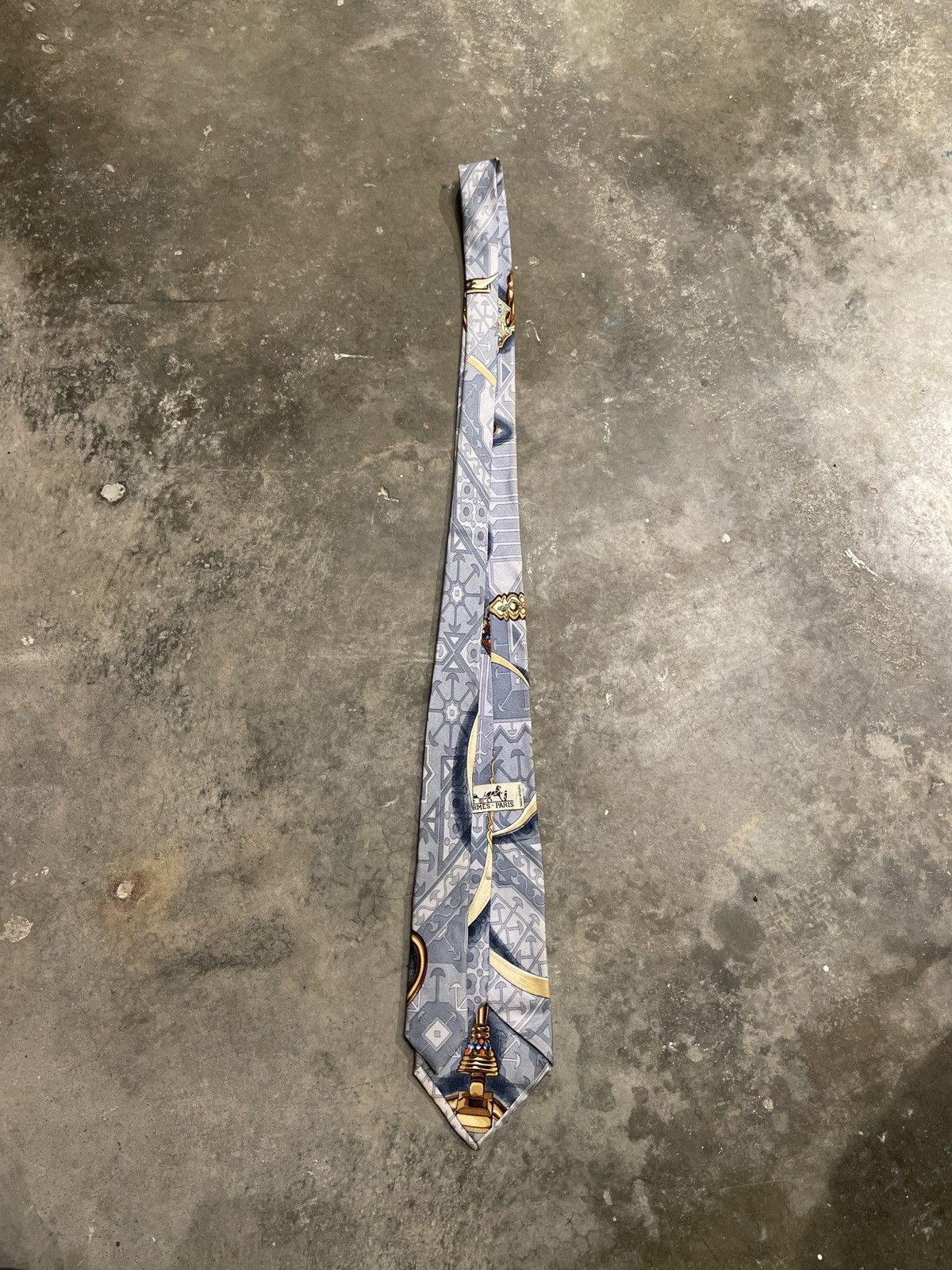 Hermes Vintage hermes tie Size ONE SIZE - 3 Thumbnail