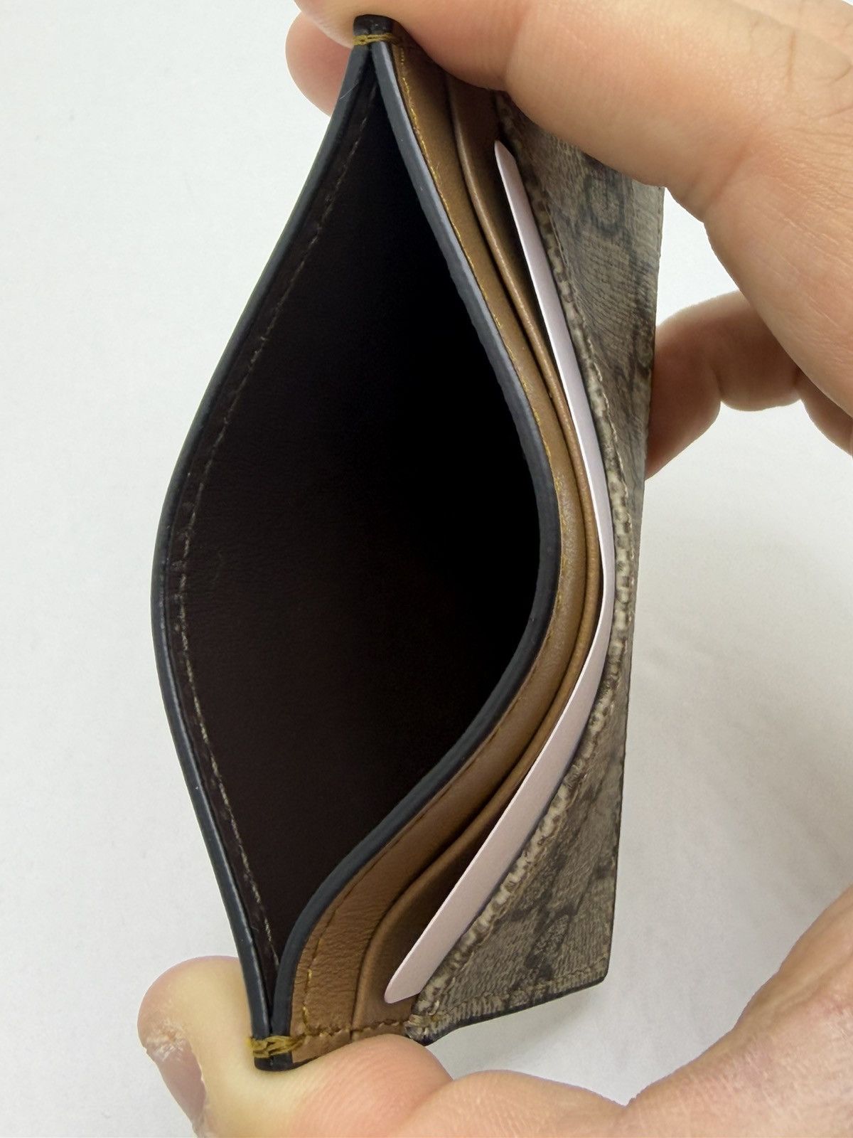 Gucci Gucci card holder Ophidia Brown Size ONE SIZE - 5 Thumbnail