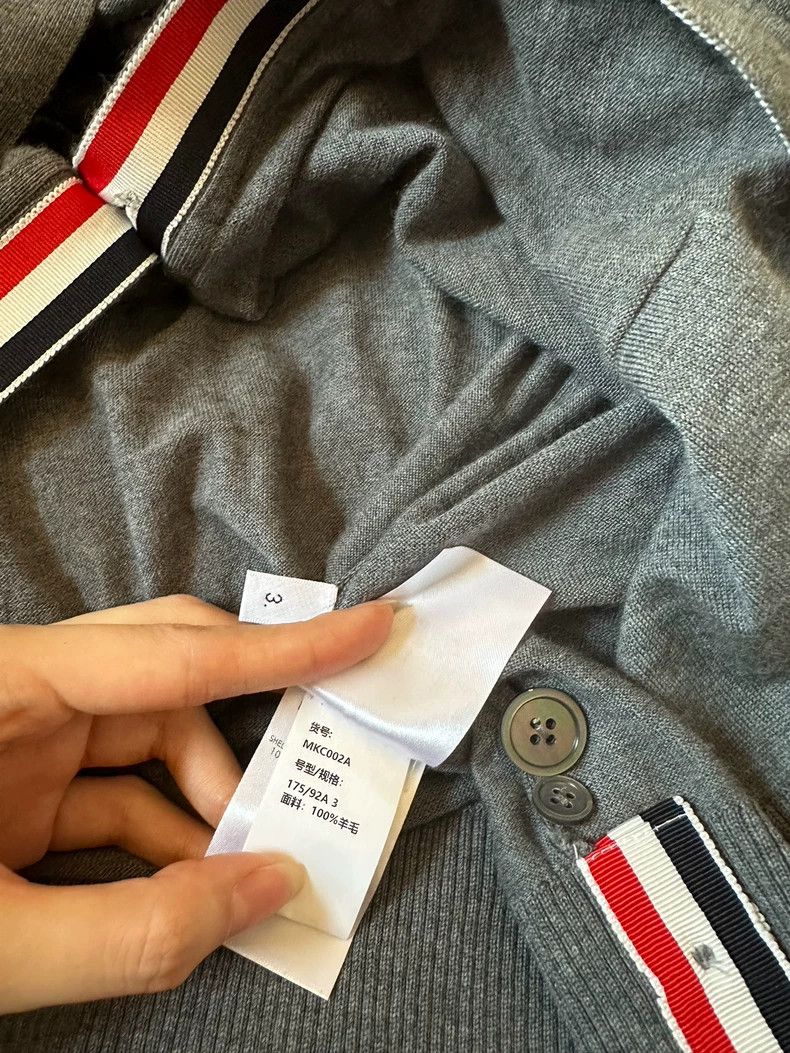Thom browne Knitted wool cardigan sweater 2503-Nextarrow