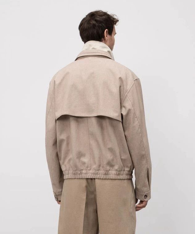 Loro Piana LORO PIANA Flax colored bomber jacket Size US M / EU 48-50 / 2 - 6 Thumbnail