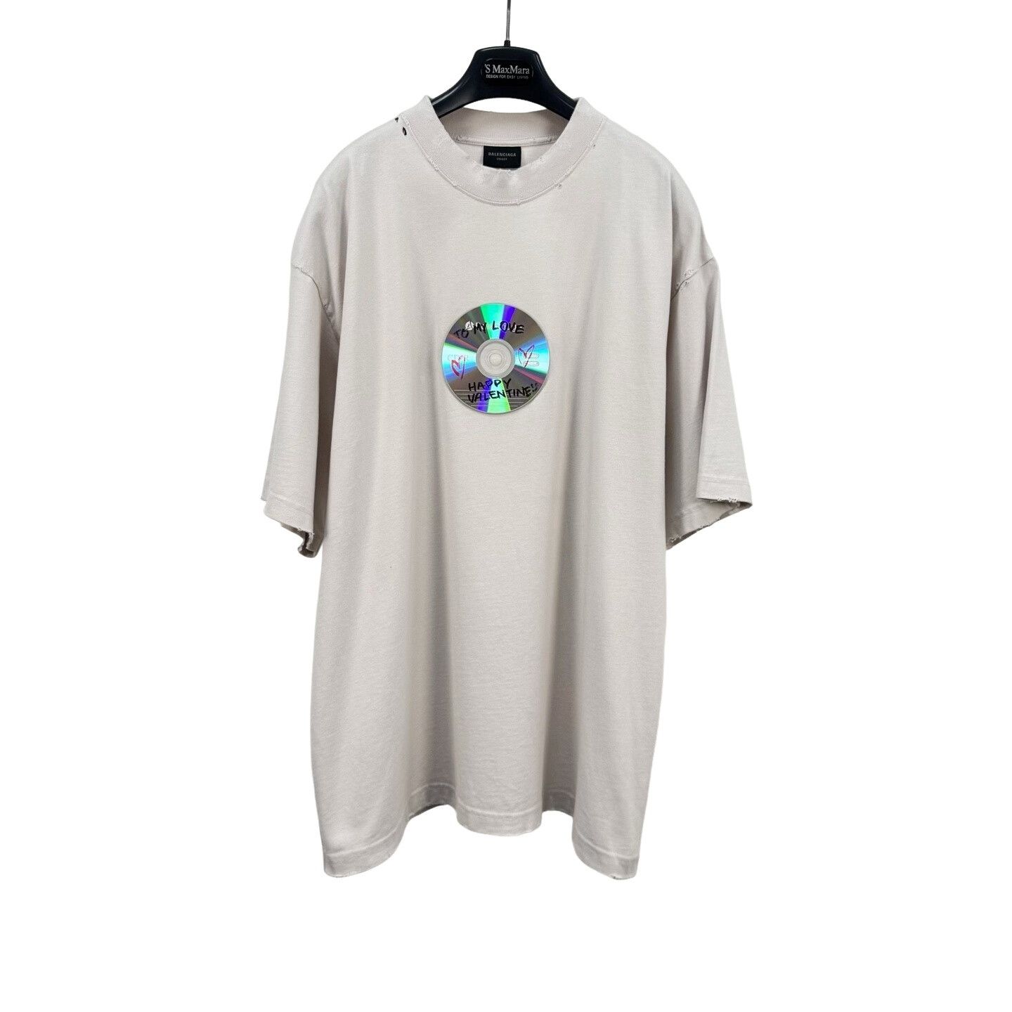 Balenciaga Balenciaga Valentine's Day CD Print T-Shirt L Size US L / EU 52-54 / 3 - 1 Thumbnail