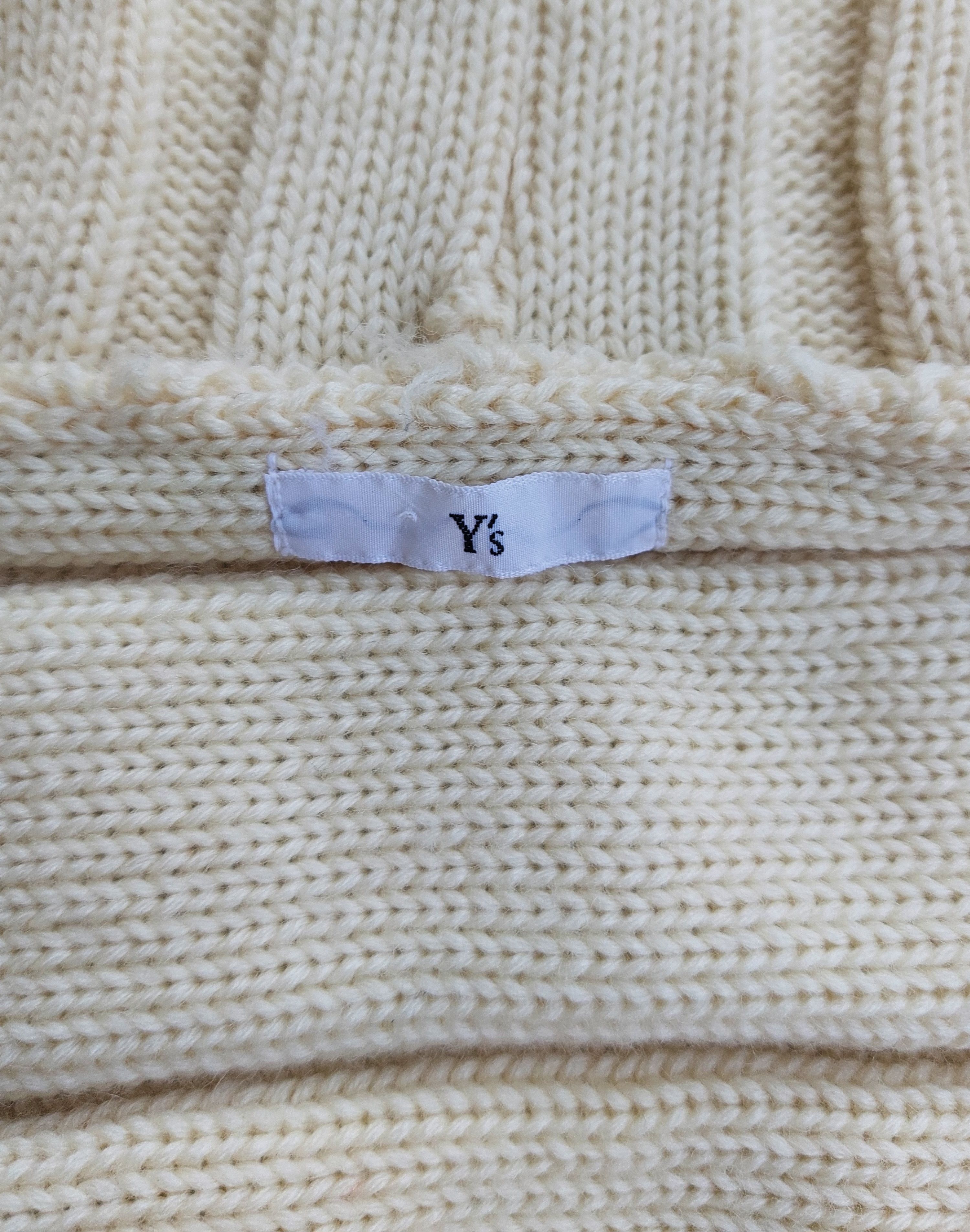 Yohji Yamamoto Y'S by YOHJI YAMAMOTO wool cropped knitted open jacket Size US L / EU 52-54 / 3 - 9 Thumbnail