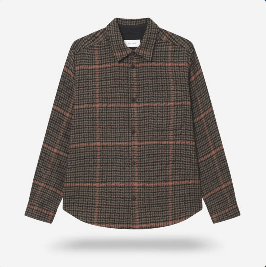 Les Deux Kody Houndstooth Overshirt Size US L / EU 52-54 / 3 - 5 Thumbnail