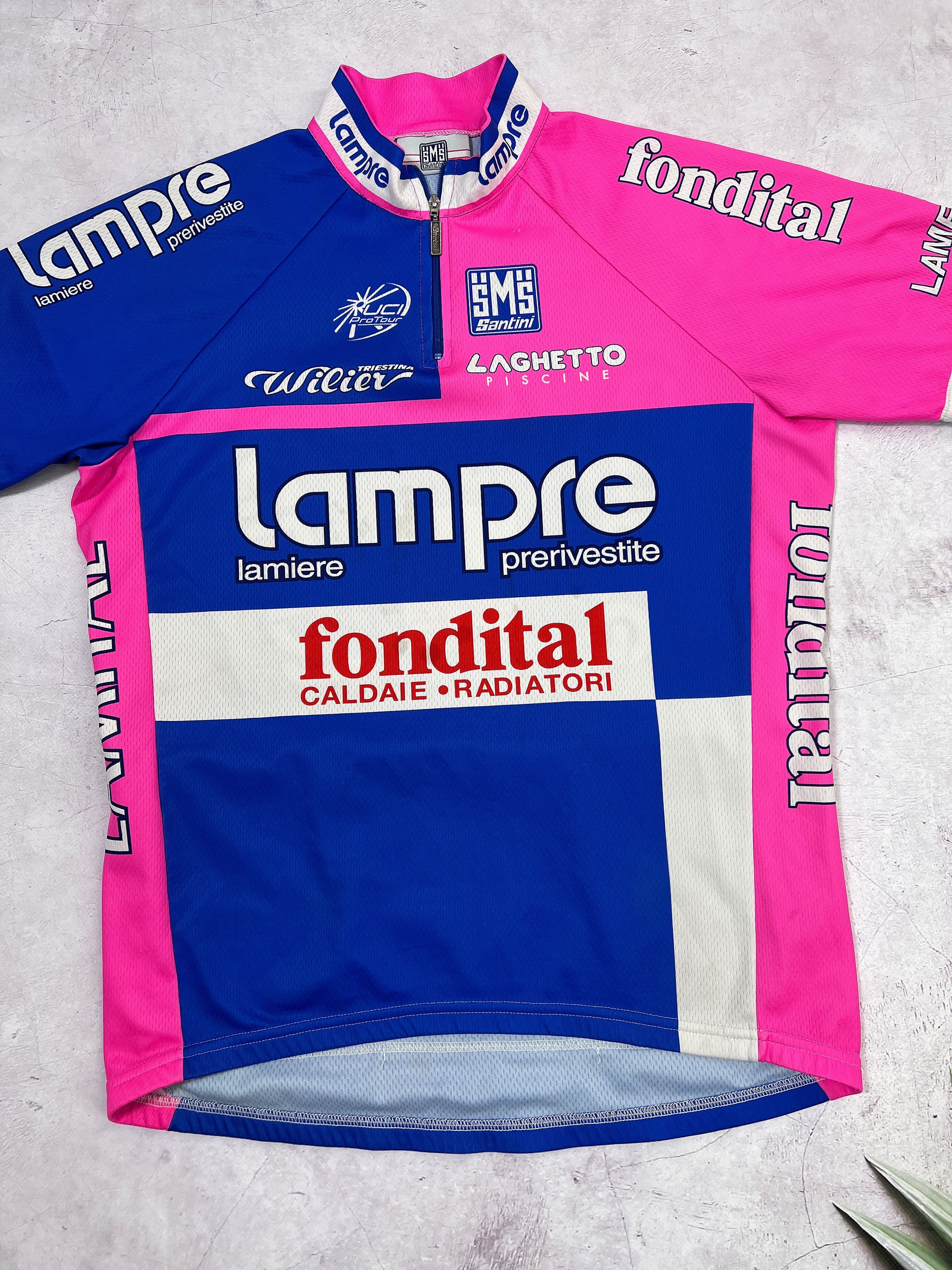 Sports Specialties Santini Lampre Fondital Cycling Jersey Size US M / EU 48-50 / 2 - 2 Thumbnail