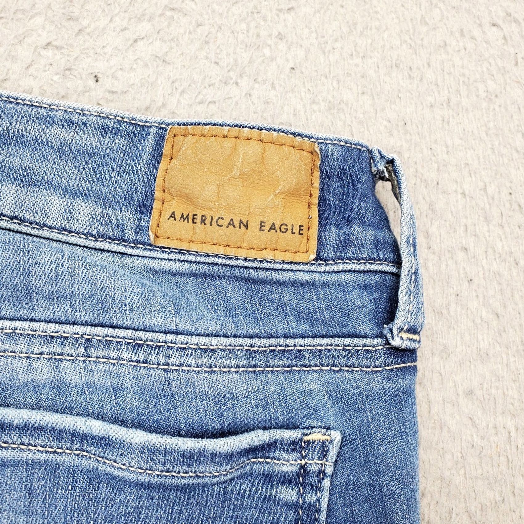 American Eagle Outfitters American Eagle Outfitters Jeans Womens Size 2 Blue Denim Next Level Stretch Straight Size 26" / US 2 / IT 38 - 8 Thumbnail