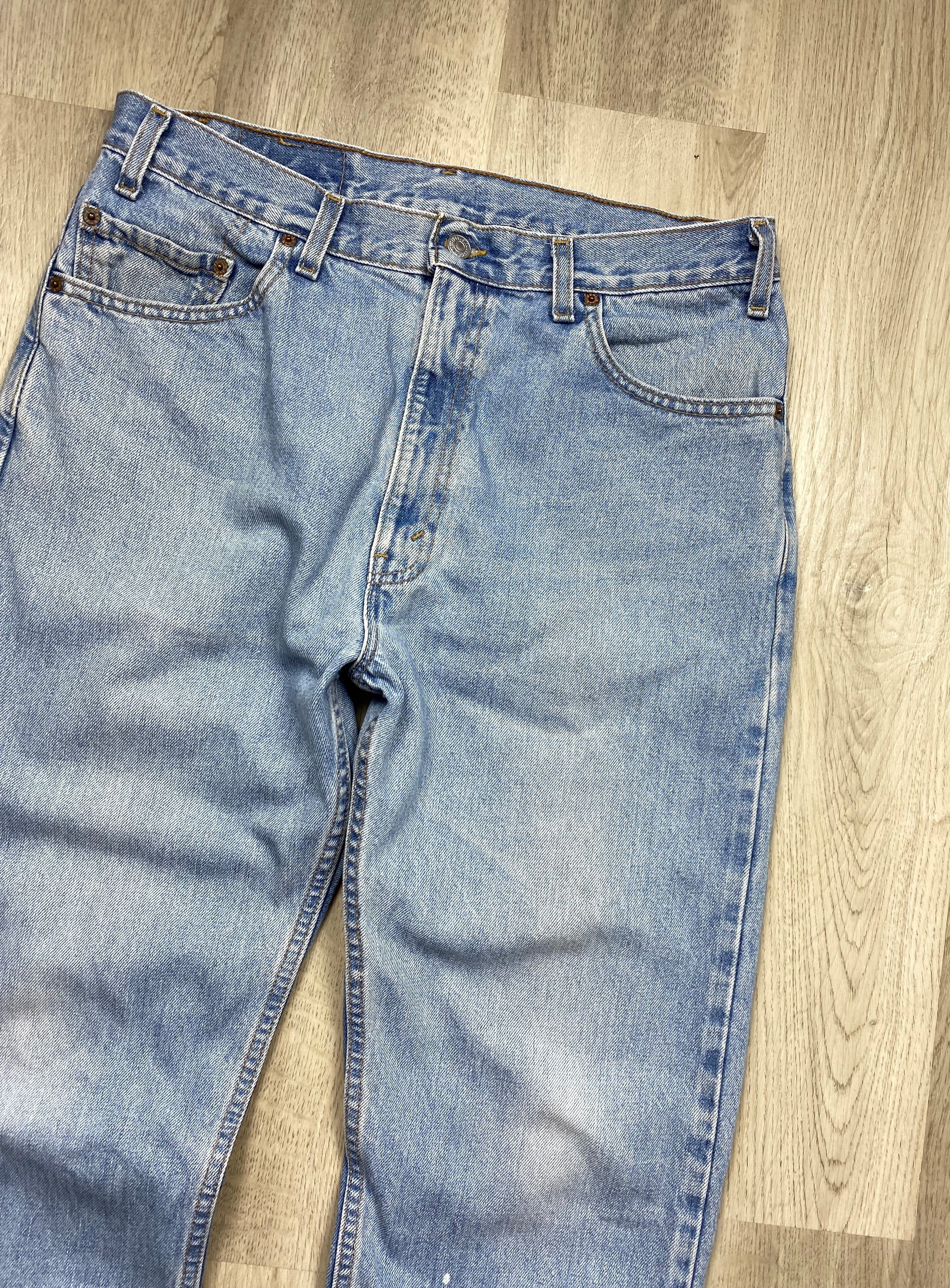 Levi's Levis 505 90s Vintage Blue Denim Pants Jeans Made in USA Size US 36 / EU 52 - 5 Thumbnail
