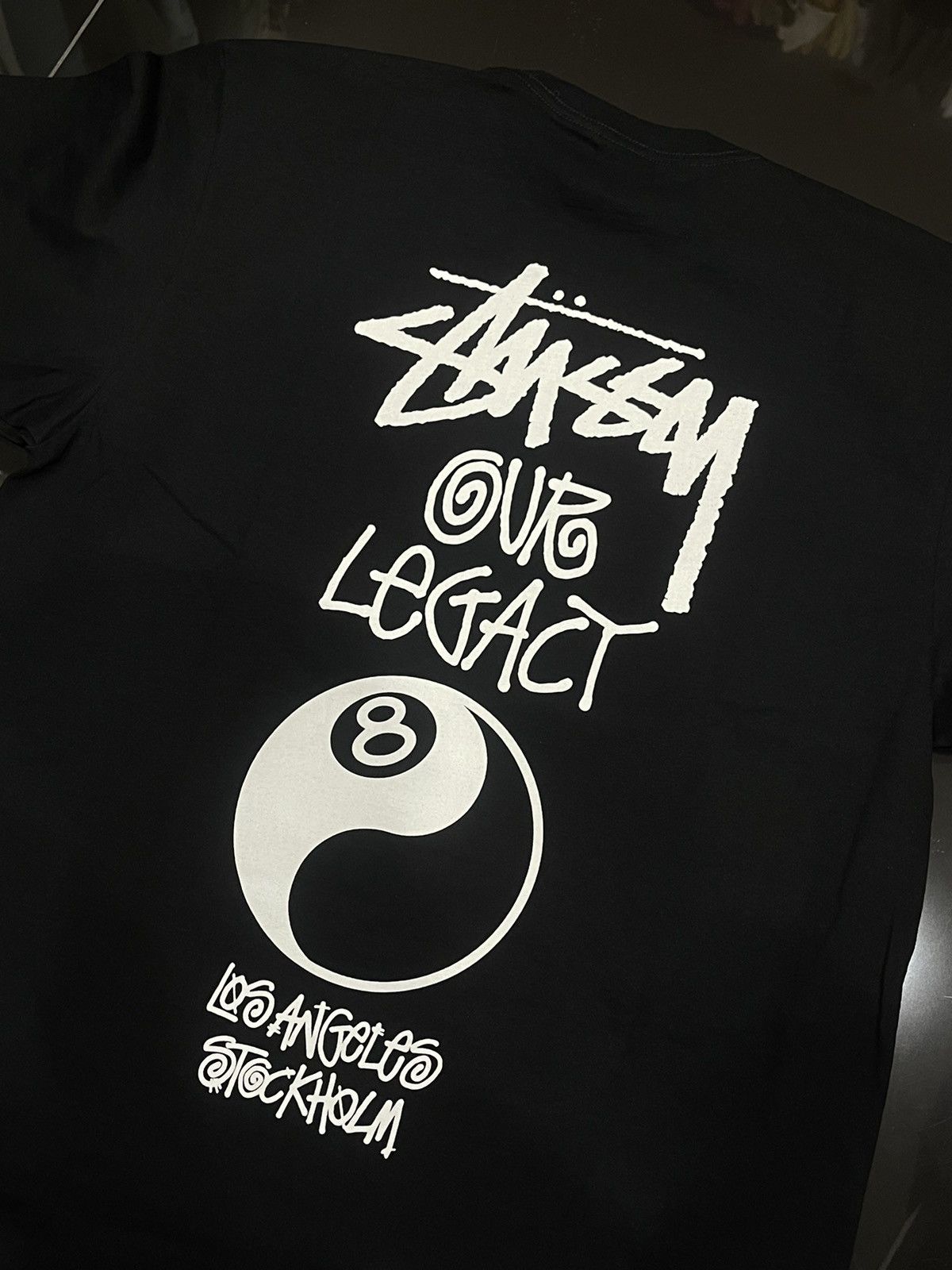 Our Legacy × Stussy Stussy Work Shop OL Sport Pigment Dyed T-Shirt Black Size US M / EU 48-50 / 2 - 5 Thumbnail