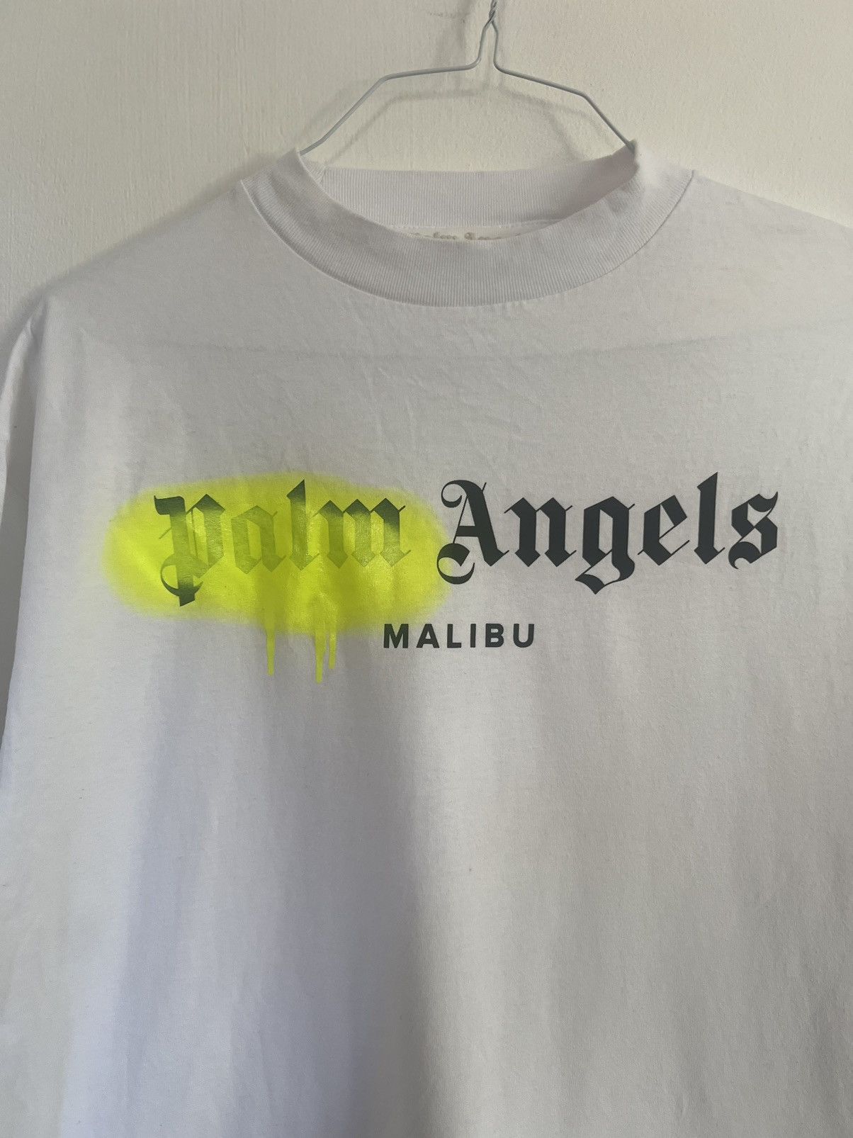 Palm Angels Palm angels sprayed Malibu Logo TEE Size US S / EU 44-46 / 1 - 3 Thumbnail