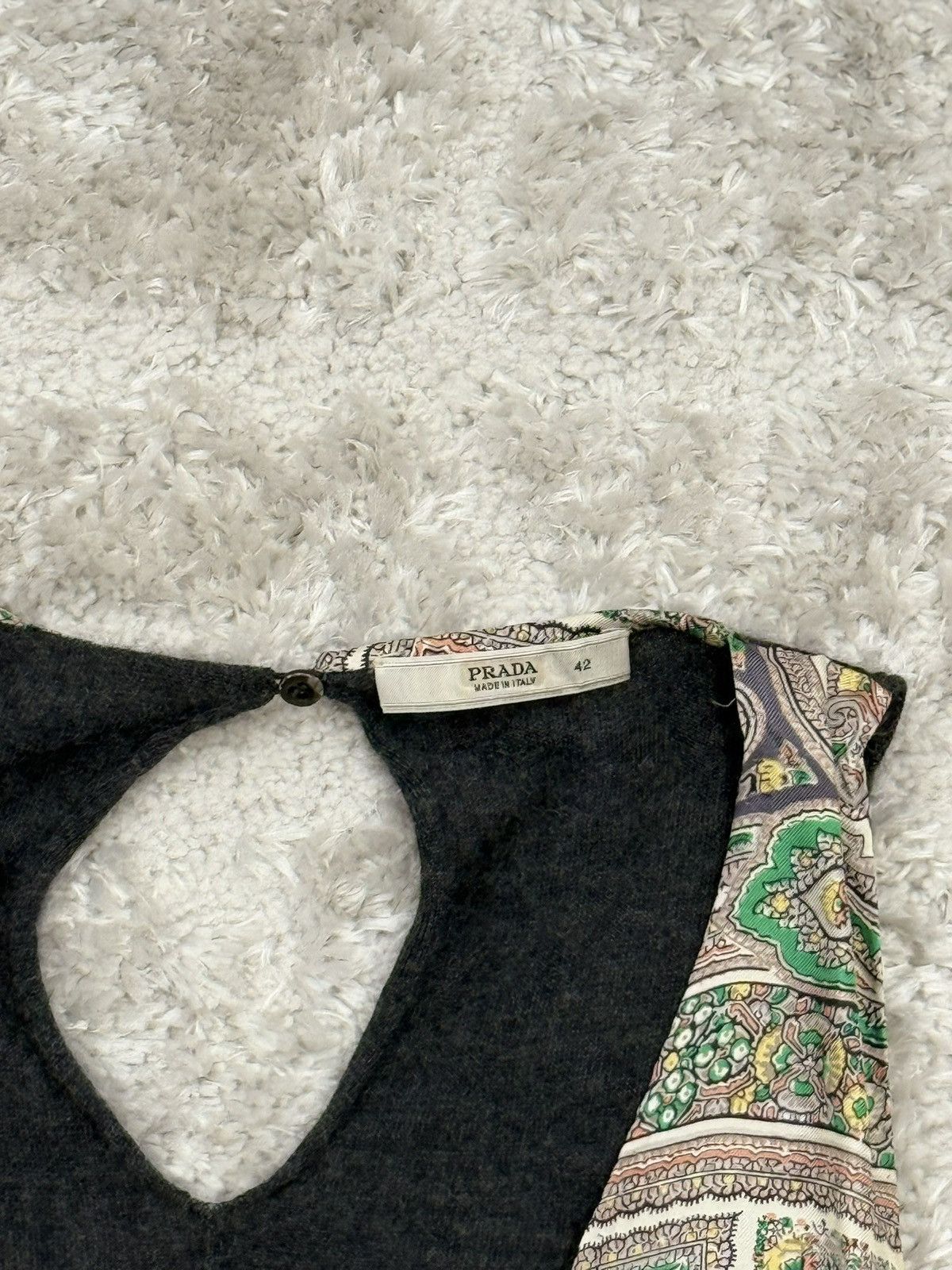 Prada Prada Archive Paisley Hybrid Sleeveless Top Size M / US 6-8 / IT 42-44 - 4 Thumbnail