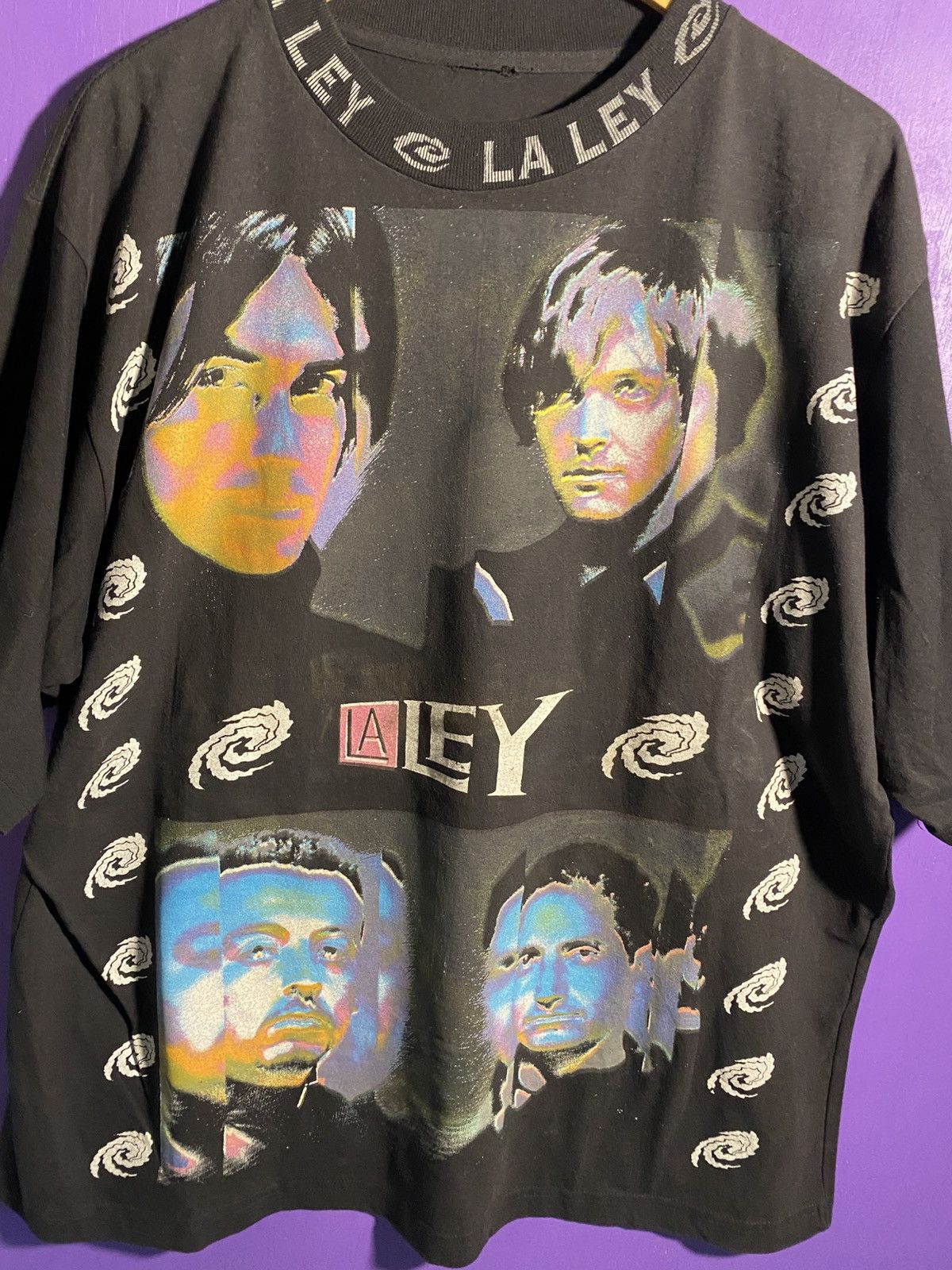 Band Tees Vintage 90s La ley AOP faded band tee Size US XL / EU 56 / 4 - 3 Thumbnail