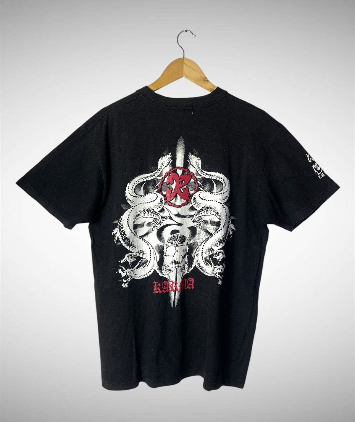 Japanese Brand Los Angeles Karma Dragon Print Shirt Size US L / EU 52-54 / 3 - 1 Thumbnail