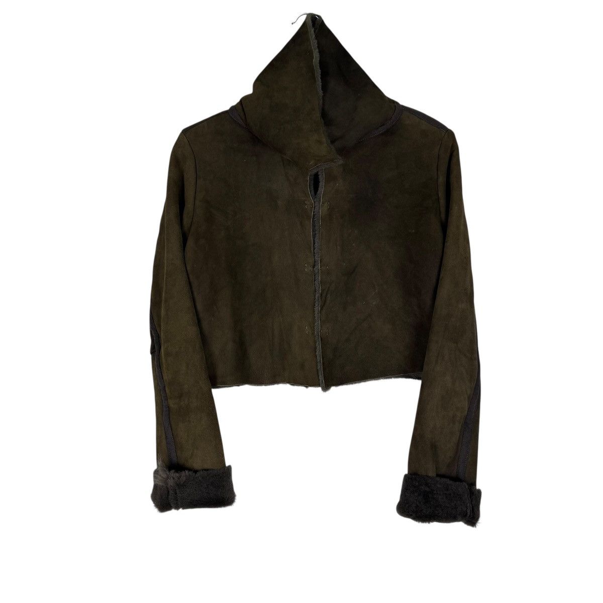 Yohji Yamamoto 🔥YOHJI YAMAMOTO SIGNATURE MOLESKIN CROP JACKET Size S / US 4 / IT 40 - 3 Thumbnail