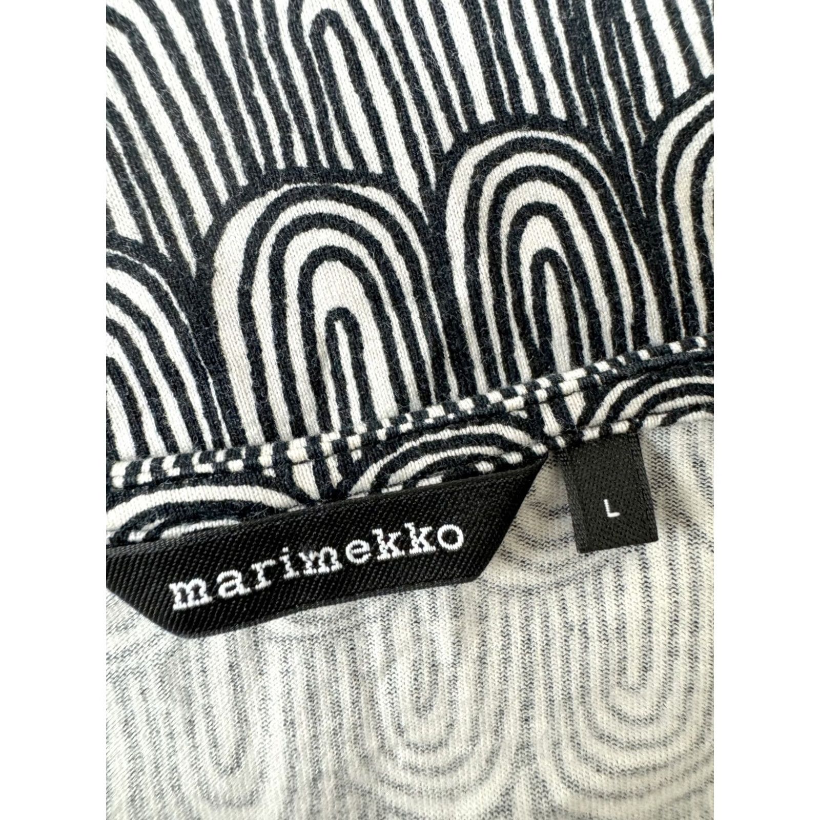 Marimekko Marimekko Dress Womens L Multicoloured A-Line Short Black White - 100% Genuine Item? Mens Womens Girls Size L / US 10 / IT 46 - 7 Thumbnail
