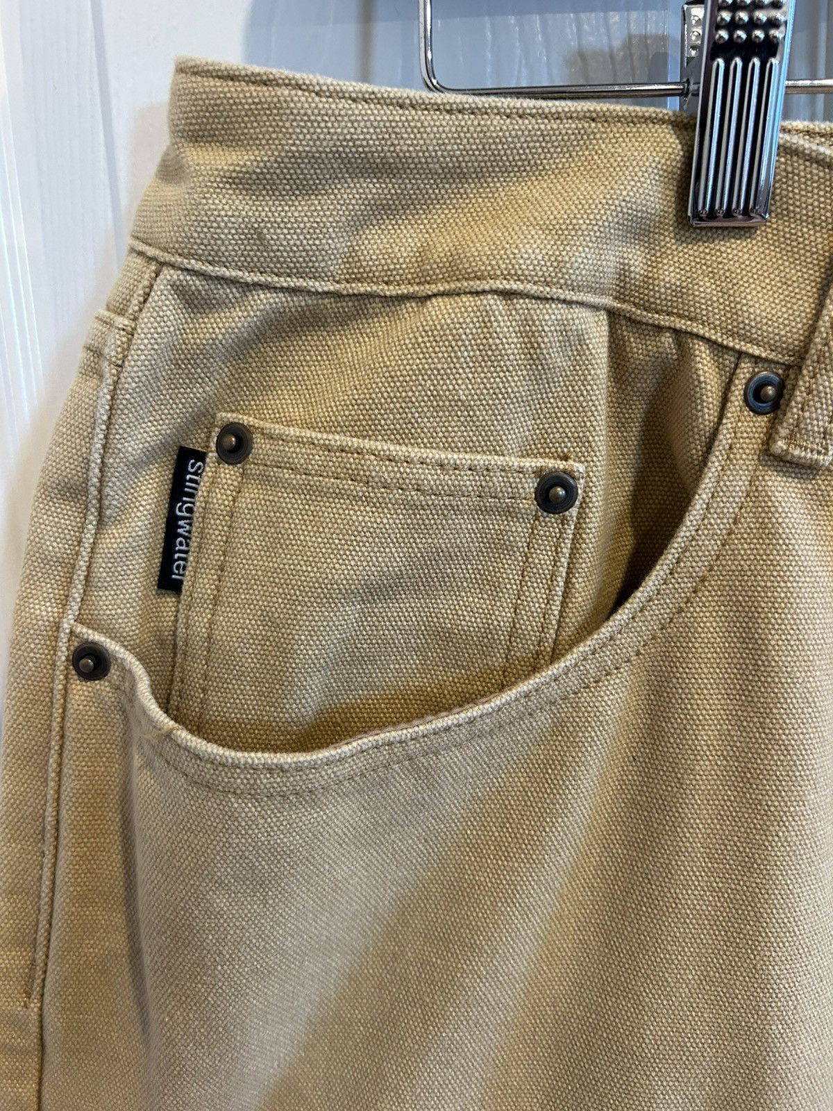 Stingwater Vegan Suede Double Knee Canvas Pants Wheat Brown Size US 36 / EU 52 - 2 Thumbnail