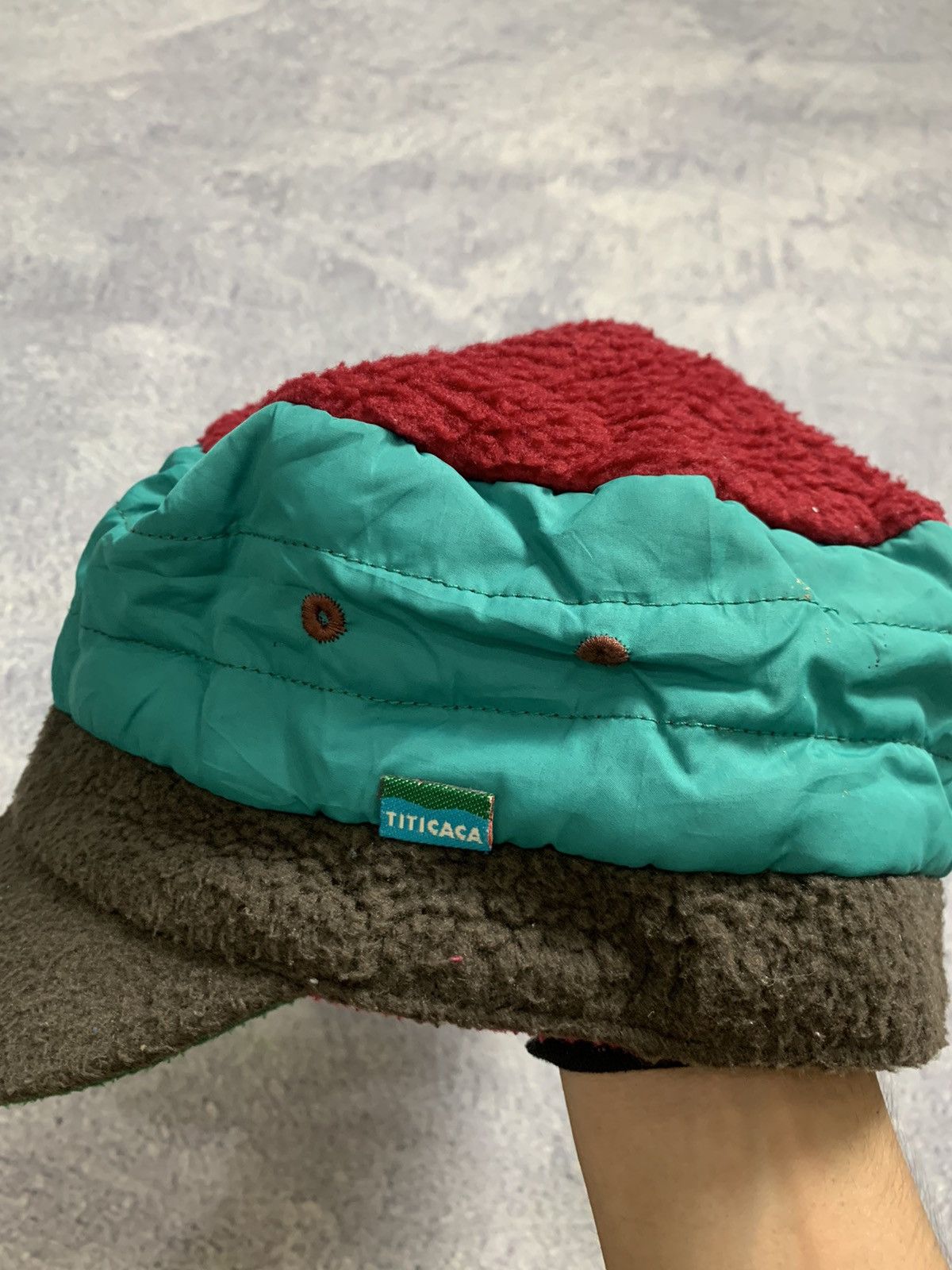 Japanese Brand Rare Colorblock Reversible 'Titicaca' Patrol Caps Size ONE SIZE - 4 Thumbnail