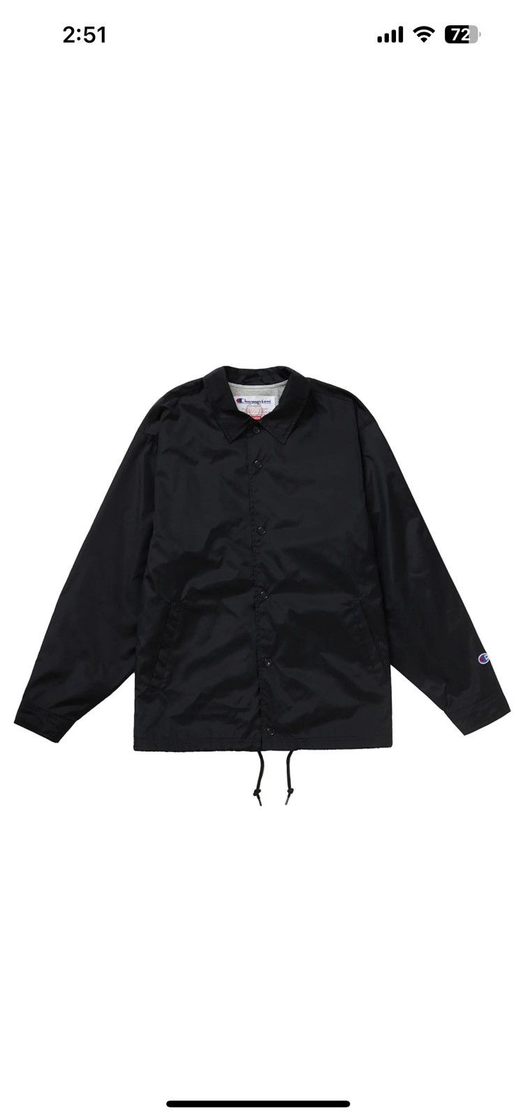 Champion × Supreme Supreme Champion Coaches Jacket Size US M / EU 48-50 / 2 - 4 Thumbnail
