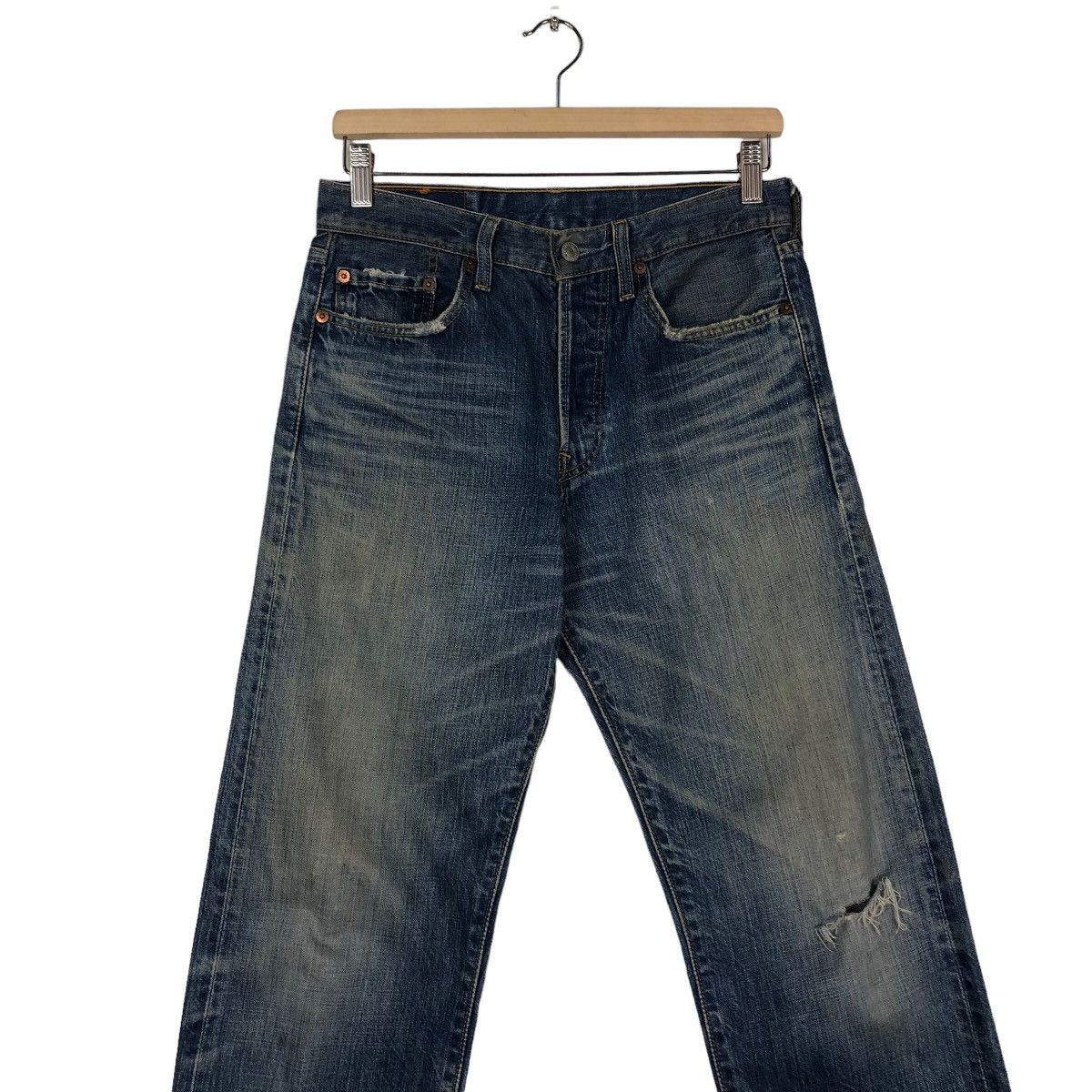 Levi's 🔥Vintage Levi’s 501 Butterfly Button Denim Jeans Size US 28 / EU 44 - 4 Thumbnail