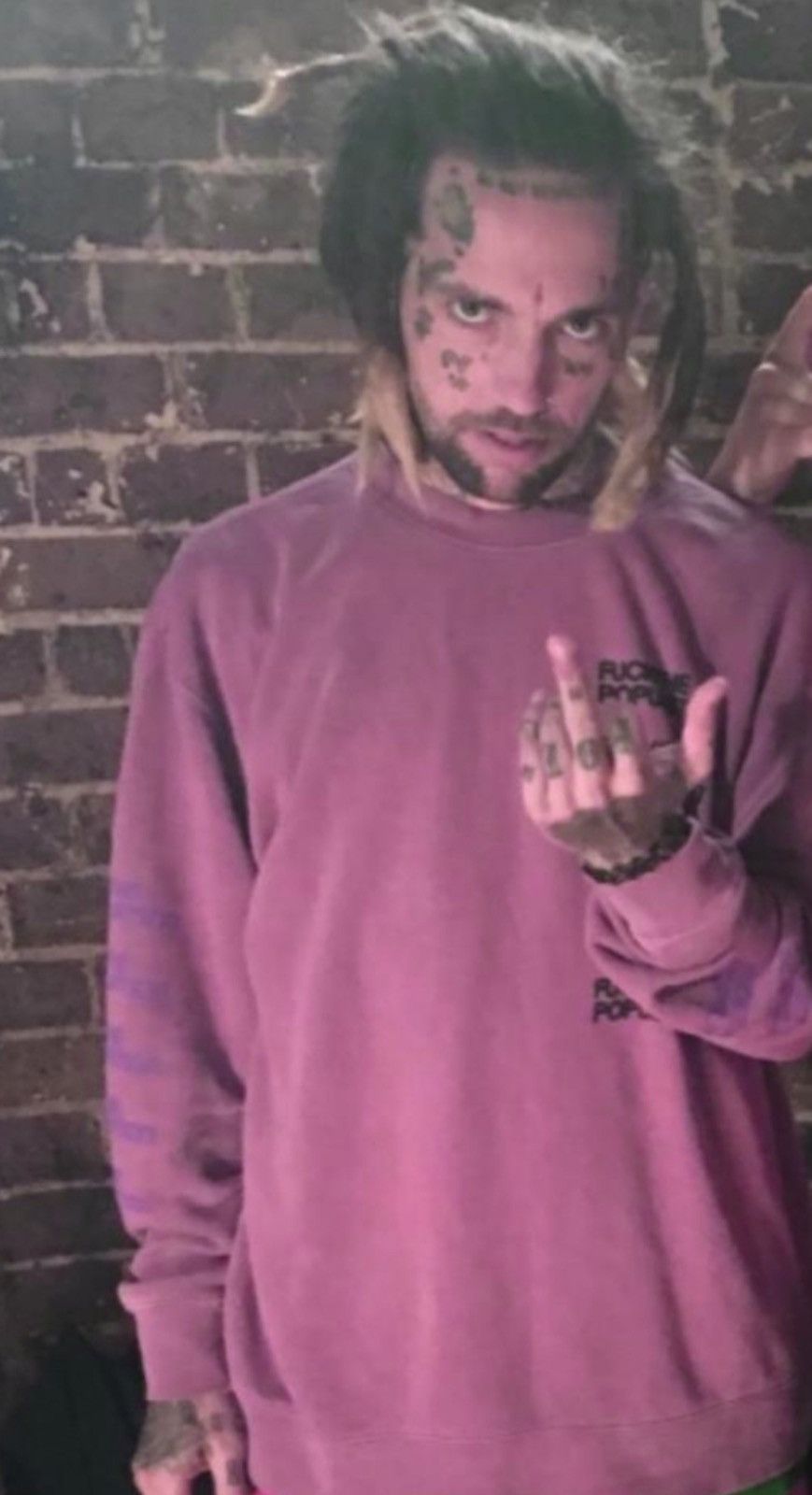 Fuck The Population FTP Stacy Pink Repeat Logo Sweatshirt Size US L / EU 52-54 / 3 - 5 Thumbnail