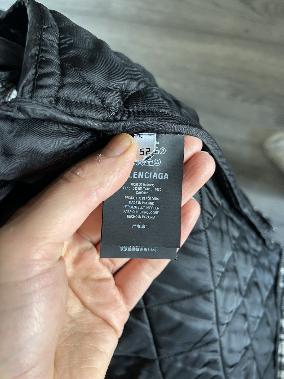 Balenciaga FW18 Oversized Quilted Plaid Jacket Size US L / EU 52-54 / 3 - 8 Thumbnail
