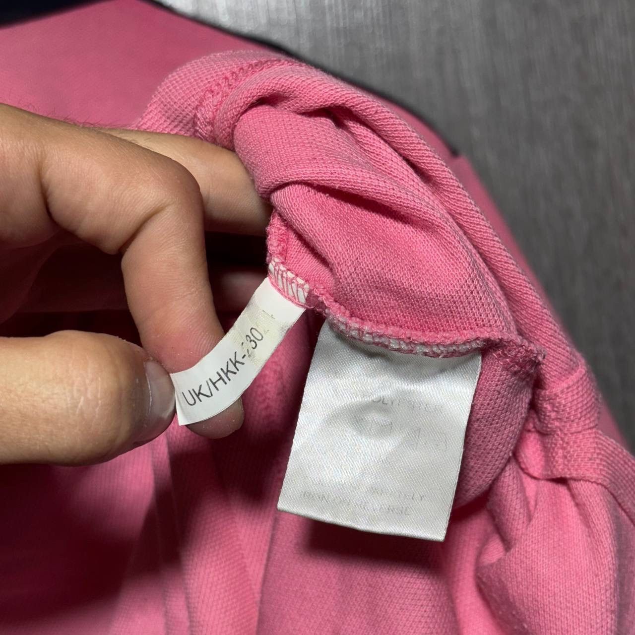 Yves Saint Laurent VINTAGE YVES SAINT LAURENT YSL BIG SPELLOUT LOGO PINK POLO Size US L / EU 52-54 / 3 - 7 Thumbnail