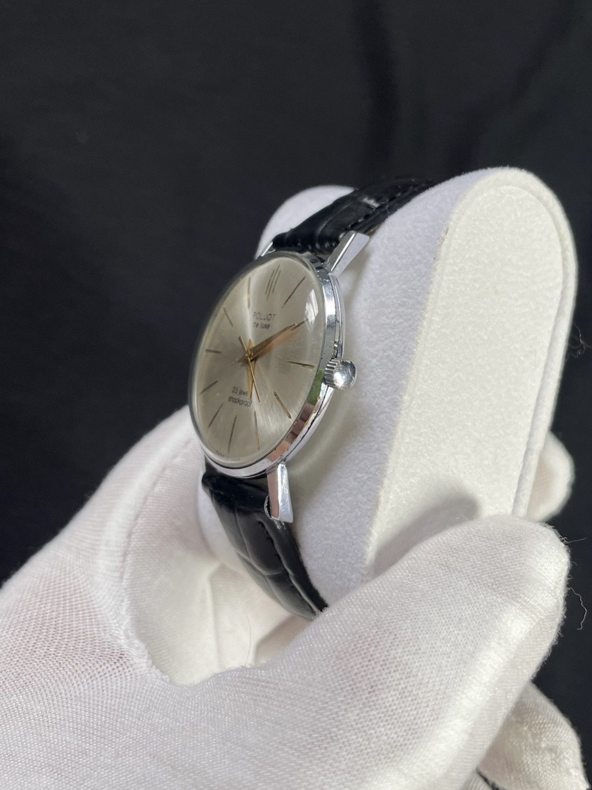 Vintage Vintage Watch Poljot De Luxe Mechanical Authentic 1980s Size ONE SIZE - 6 Thumbnail