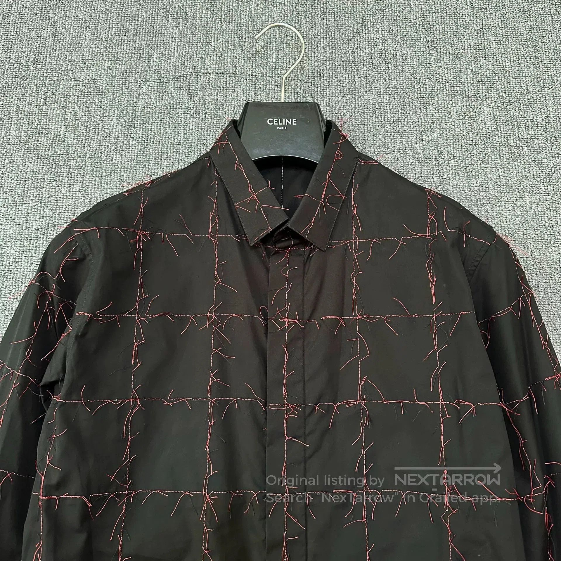 Dior Dior Homme Red Stitch Runway Shirt. Size US M / EU 48-50 / 2 - 2 Thumbnail