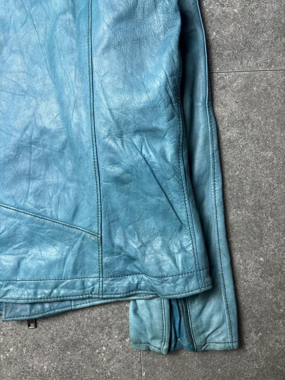 Tete Homme 2000s Tete Homme Asymmetric Leather Jacket Size US S / EU 44-46 / 1 - 16 Thumbnail