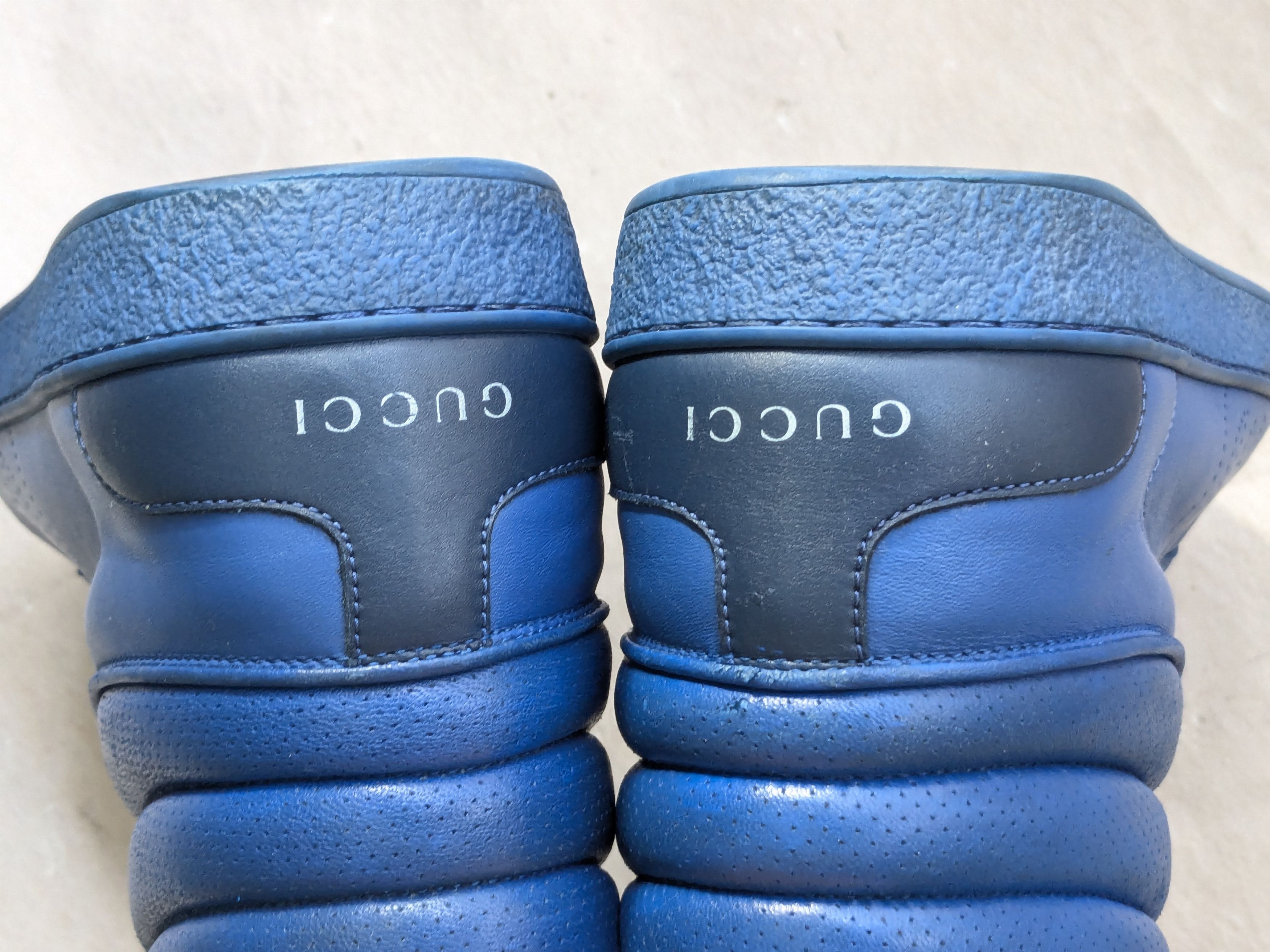 Gucci Gucci Ace Sneakers Blue 10.5 High Tops 625672 GG Size US 10.5 / EU 43-44 - 12 Thumbnail