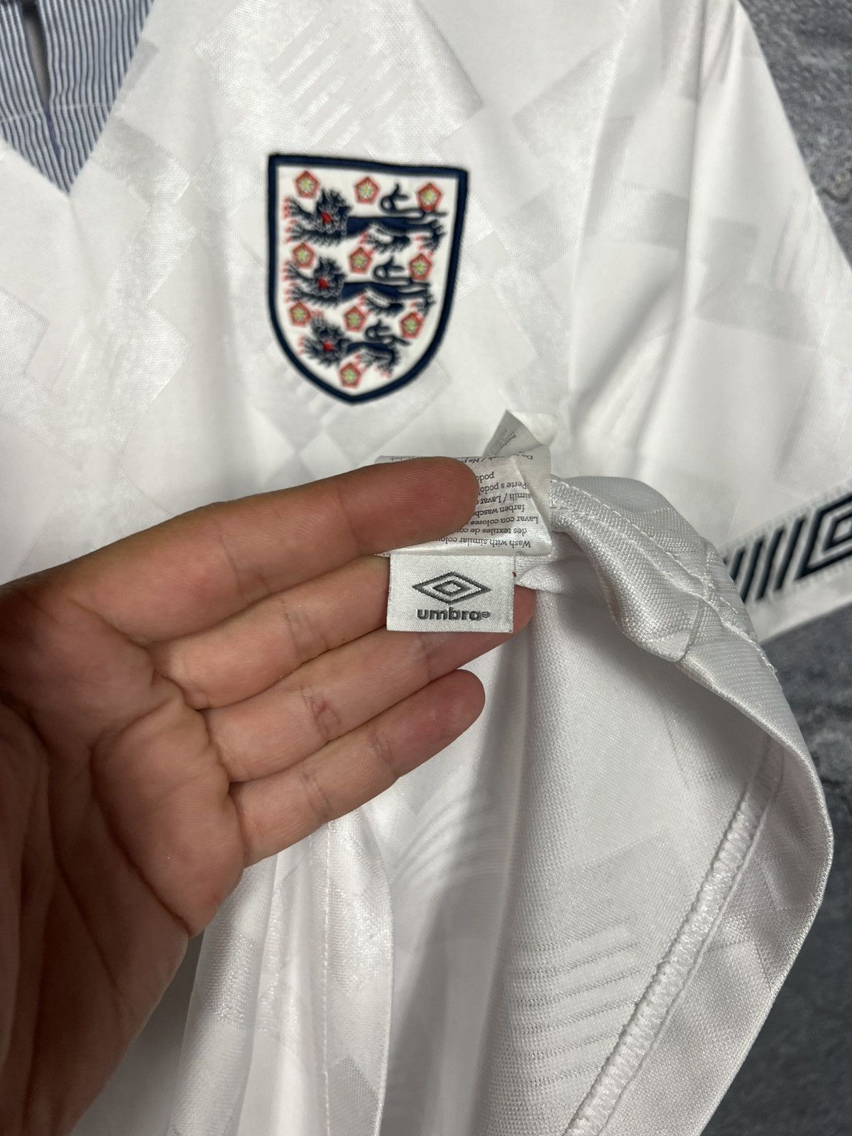 Umbro Vintage 1990 England Umbro Reproduction Jersey Size S Size US S / EU 44-46 / 1 - 11 Thumbnail