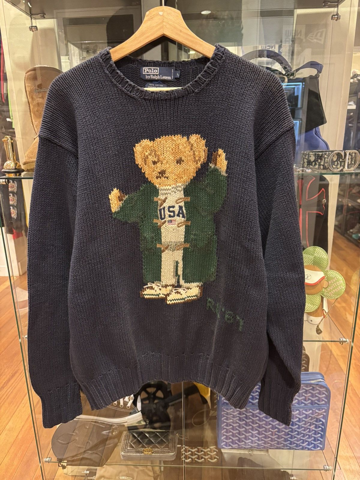 Polo Ralph Lauren Polo Ralph Lauren RL ‘67 Bear Knit Sweater Size US L / EU 52-54 / 3 - 1 Thumbnail