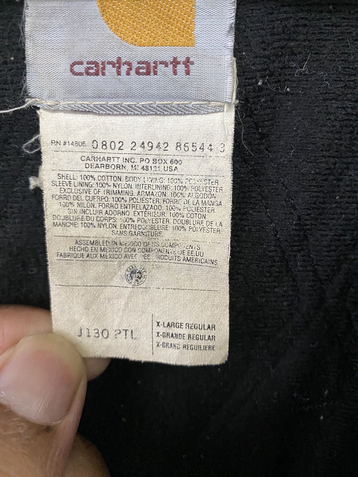 Carhartt Rare Vtg Carhart J130 PTL Distressed Jacket Size US XL / EU 56 / 4 - 17 Thumbnail
