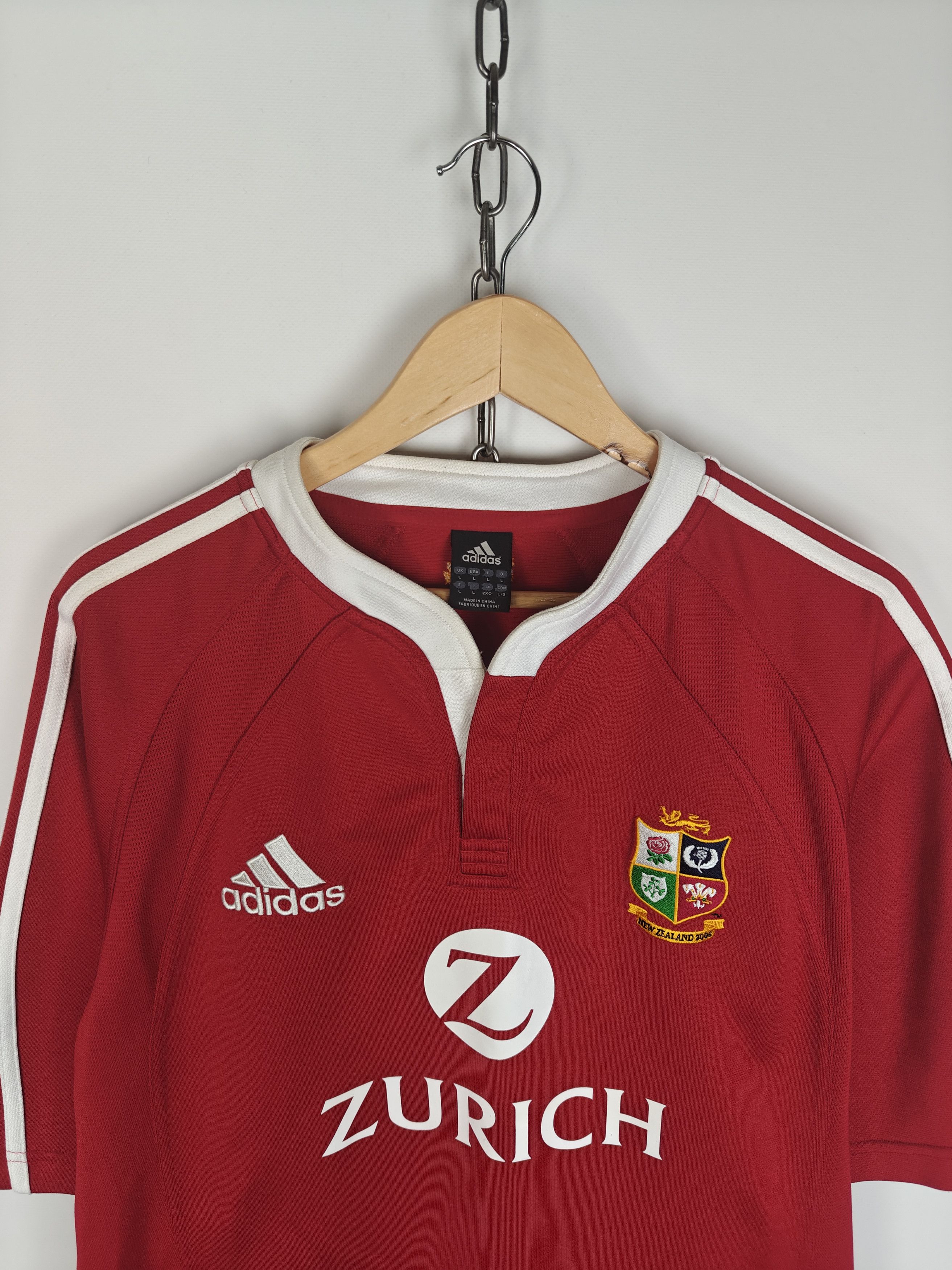 Adidas Adidas Jersey T-Shirt Zurich New Zealand 2005 Red size L Size US L / EU 52-54 / 3 - 2 Thumbnail