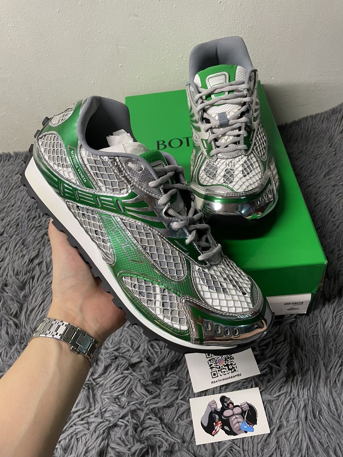 Bottega Veneta Bottega Veneta Orbit Sneaker Parakeet Size US 13 / EU 46 - 3 Thumbnail