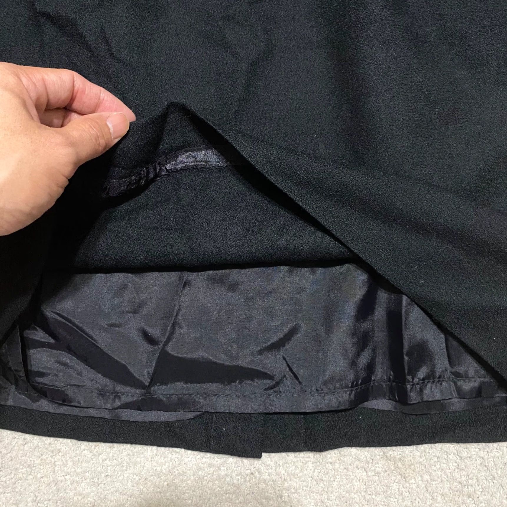 Talbots Talbots Skirt Womens 12 Black Wool Pencil Straight Knee Length Lined Office Business Size 34" / US 12 / IT 48 - 6 Thumbnail