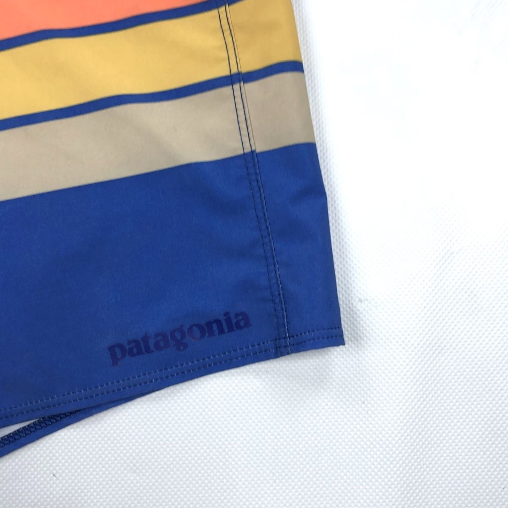 Patagonia Patagonia Hydro Series Boardshorts Striped Superior Blue Mens 36 Regular Quick Dry Recycled Polyester Pockets DWR Size US 36 / EU 52 - 2 Thumbnail
